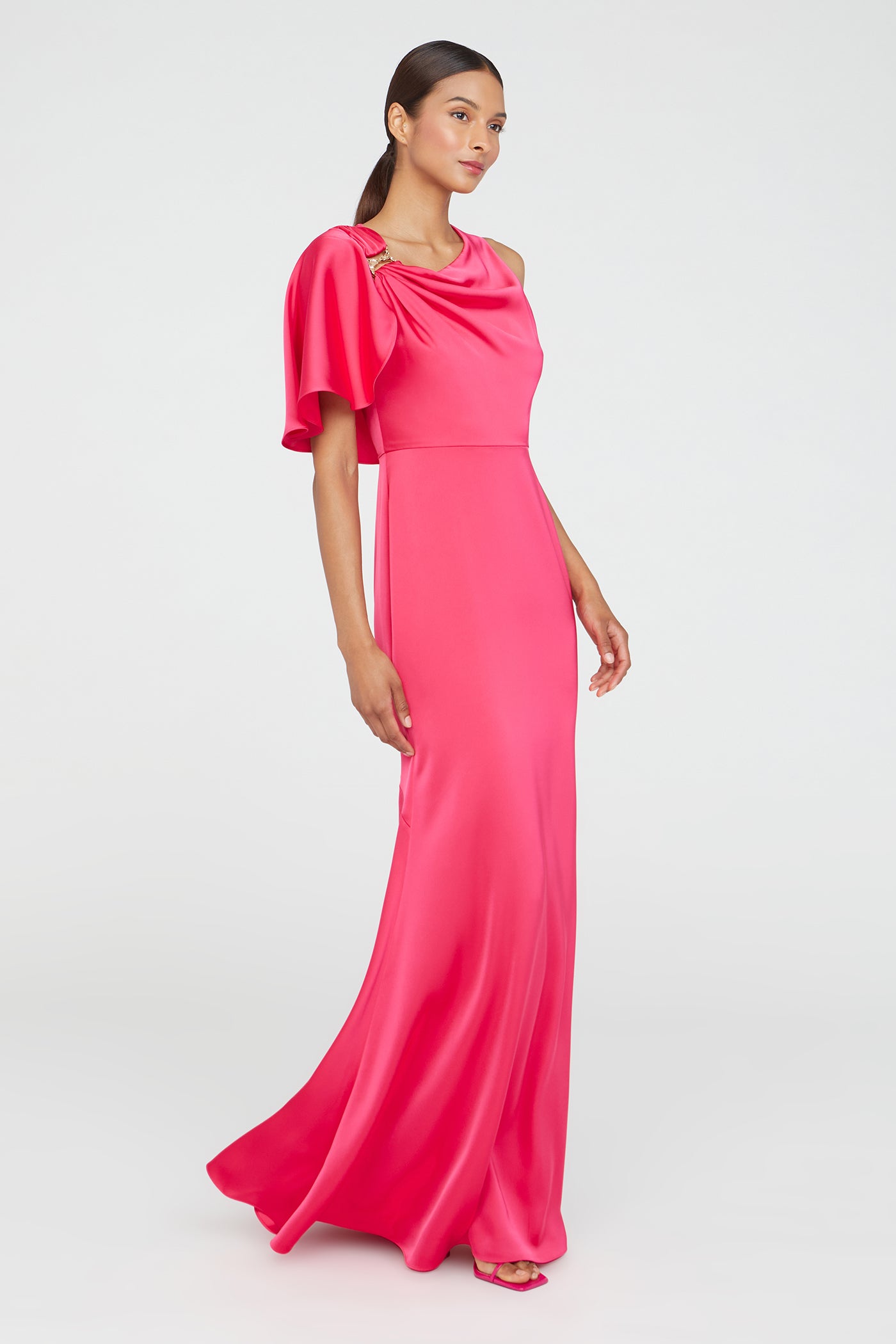 Darcie Flutter Sleeve Gown