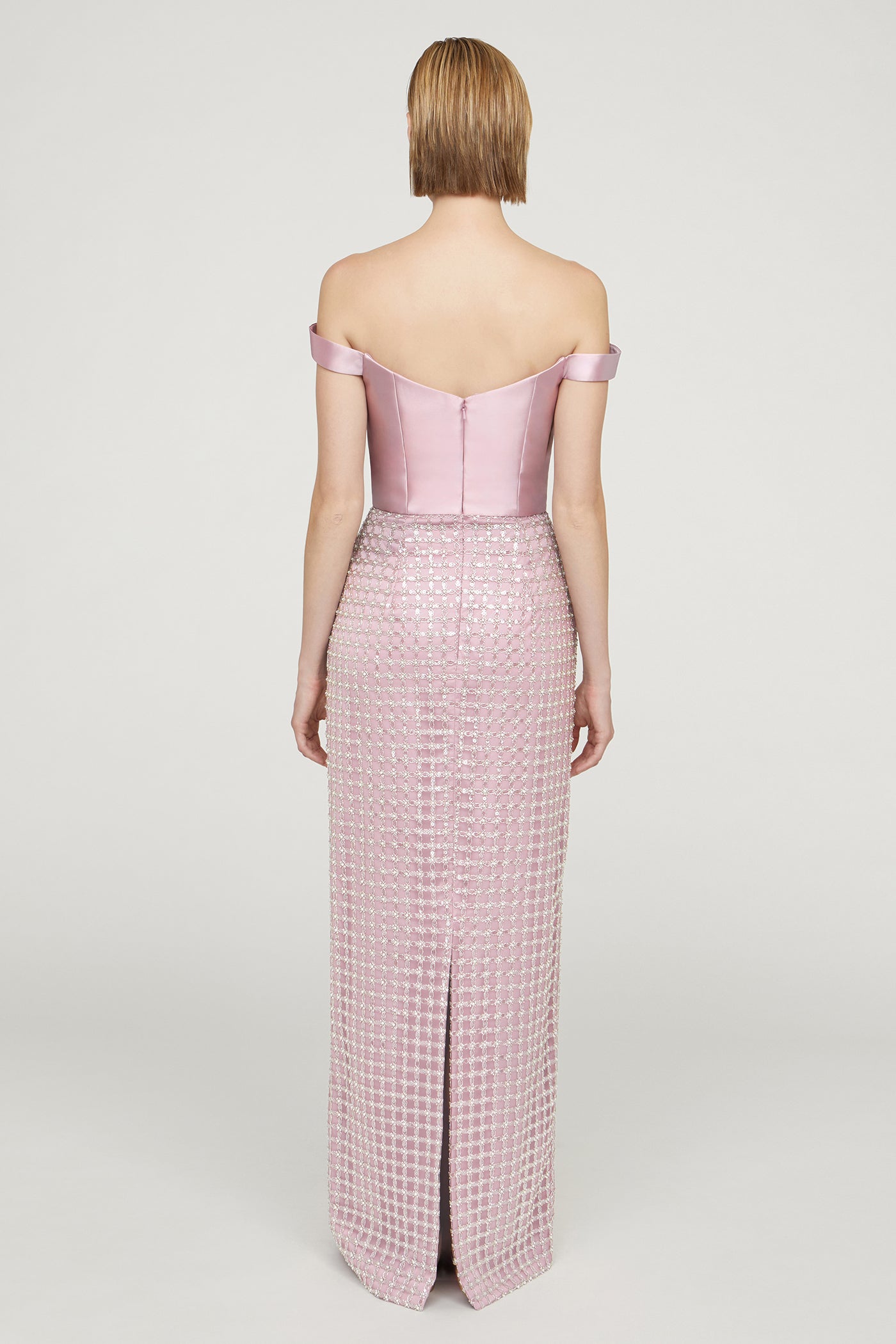 Cynthia Draped Bow Bodice Gown