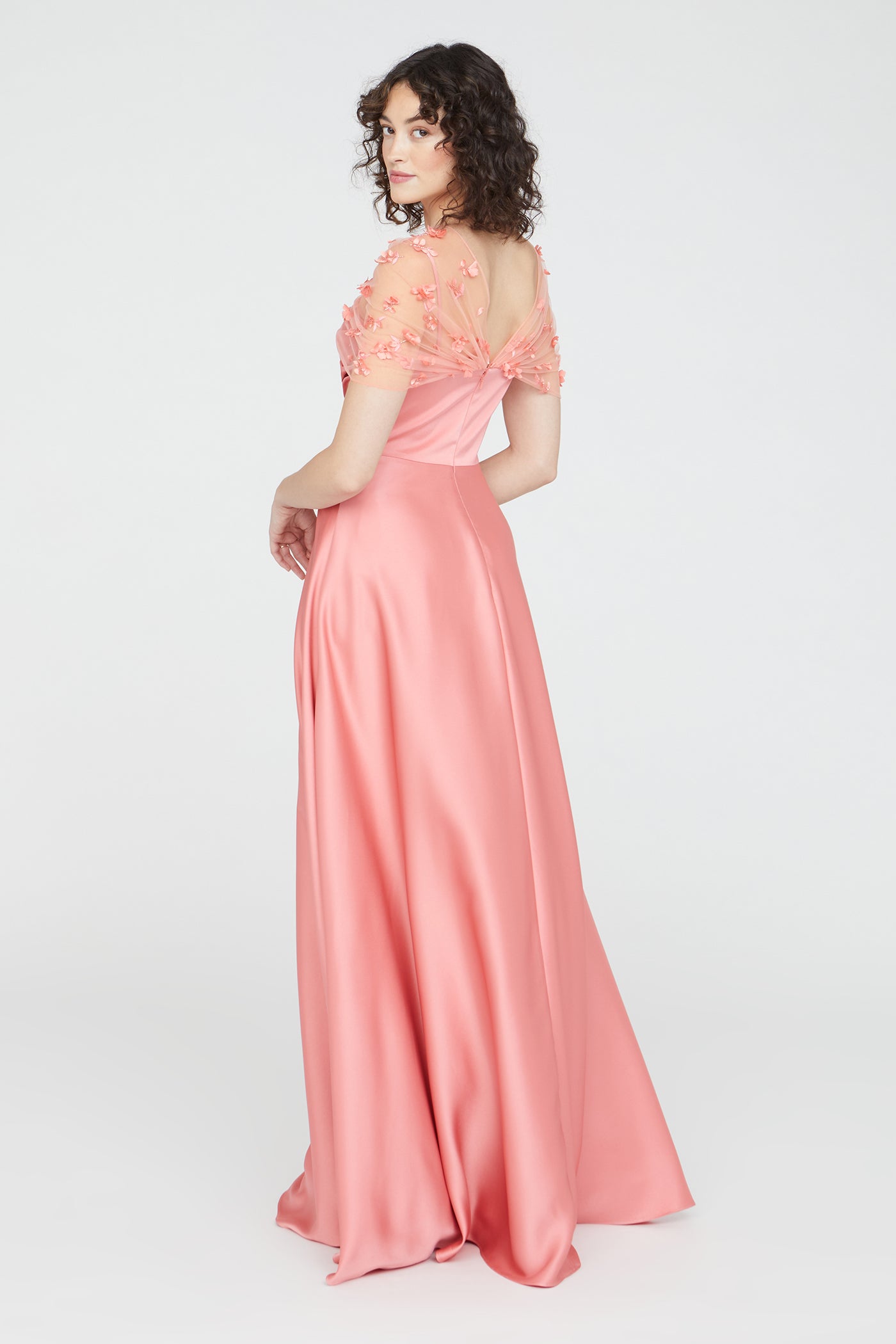 Luella Shawl Draped Gown