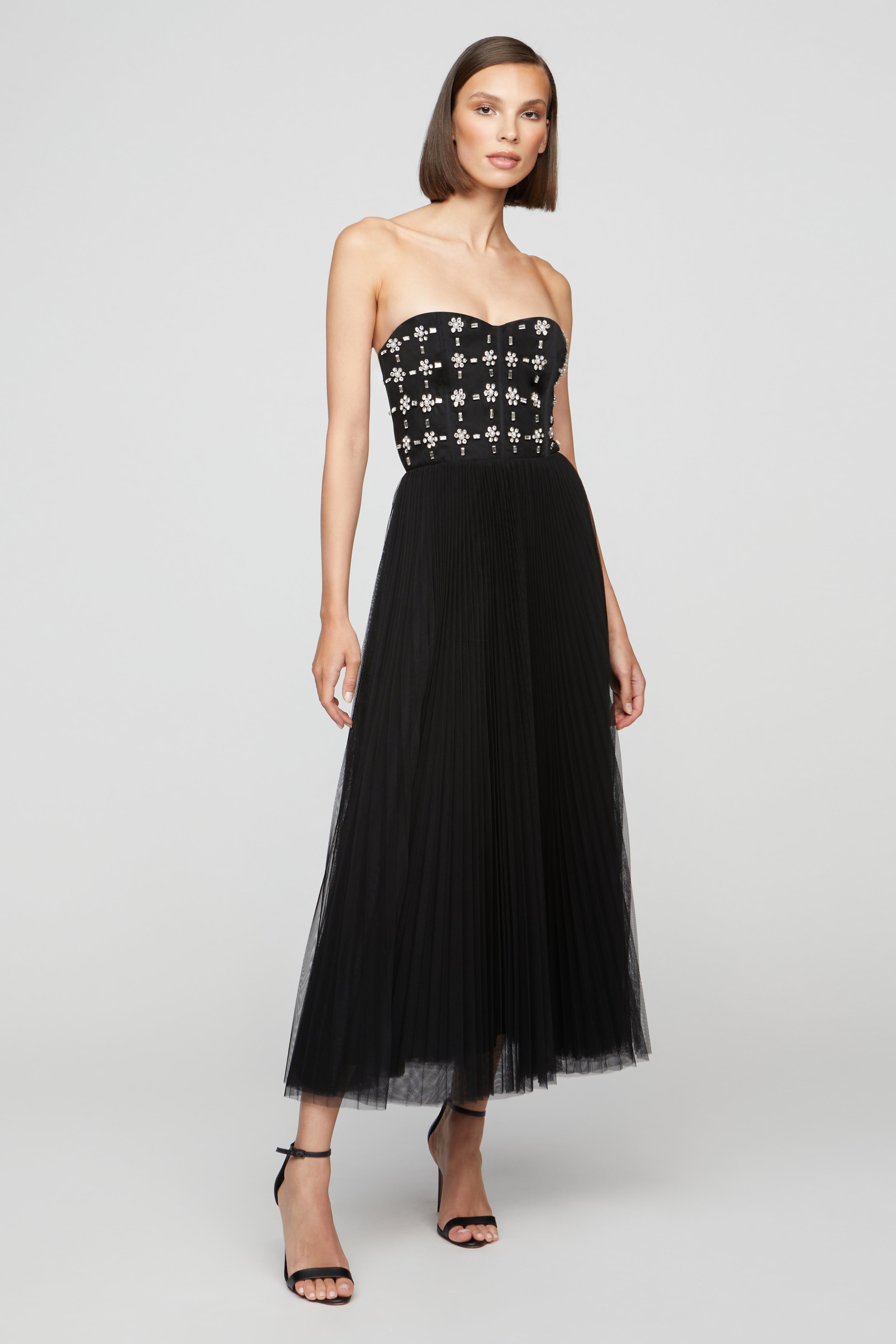 Alesia Strapless Midi Dress