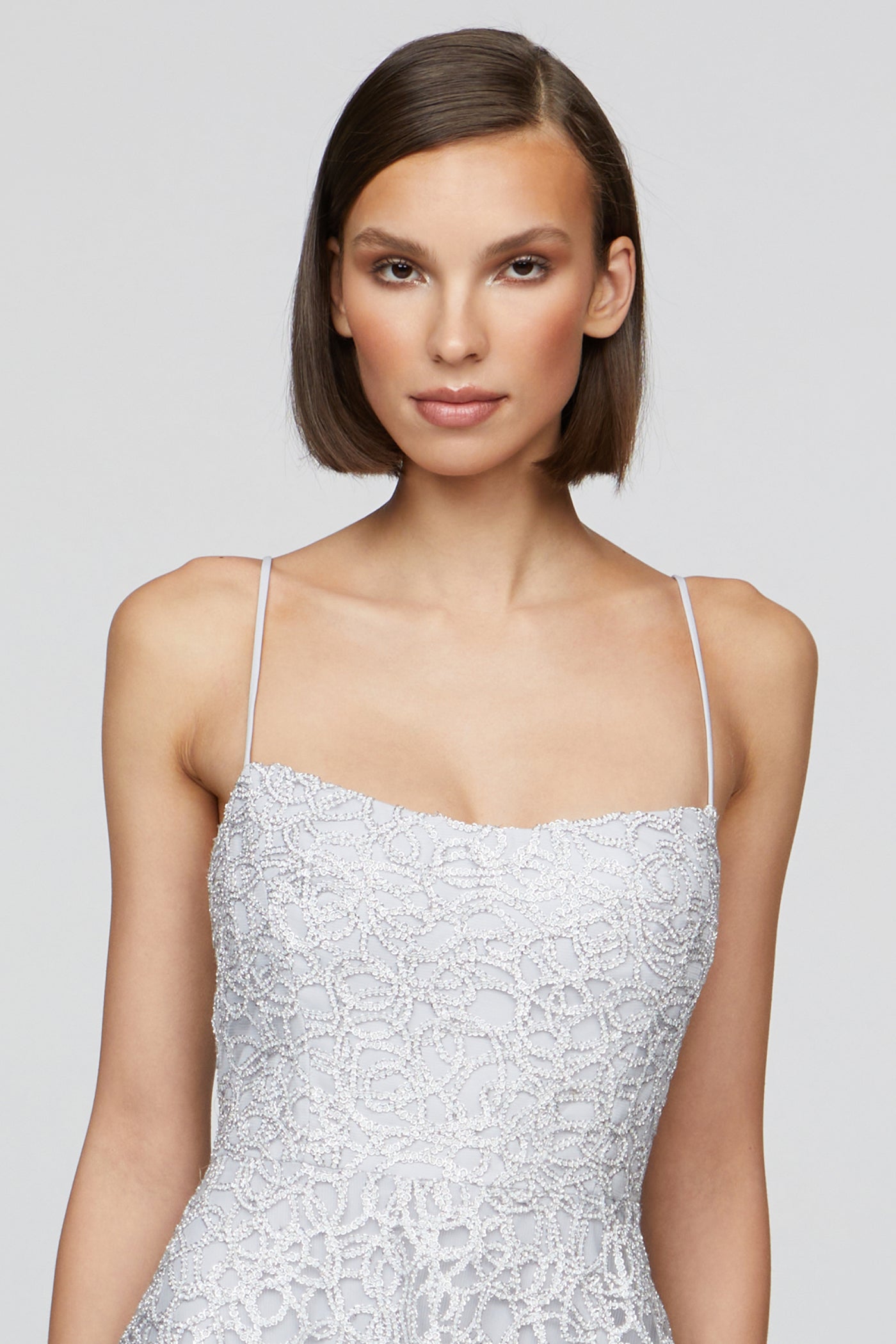 Sleeveless Tulle Midi Dress