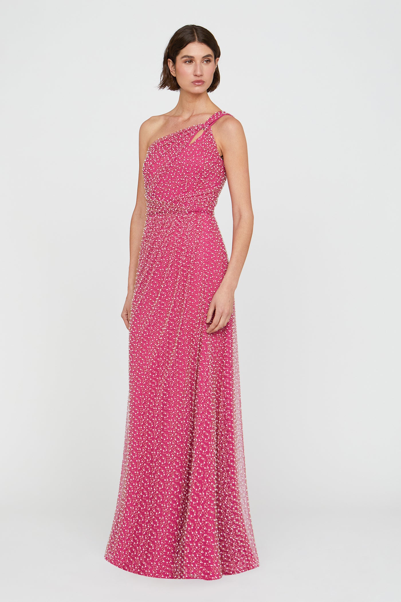 Amber Twist A Line Gown