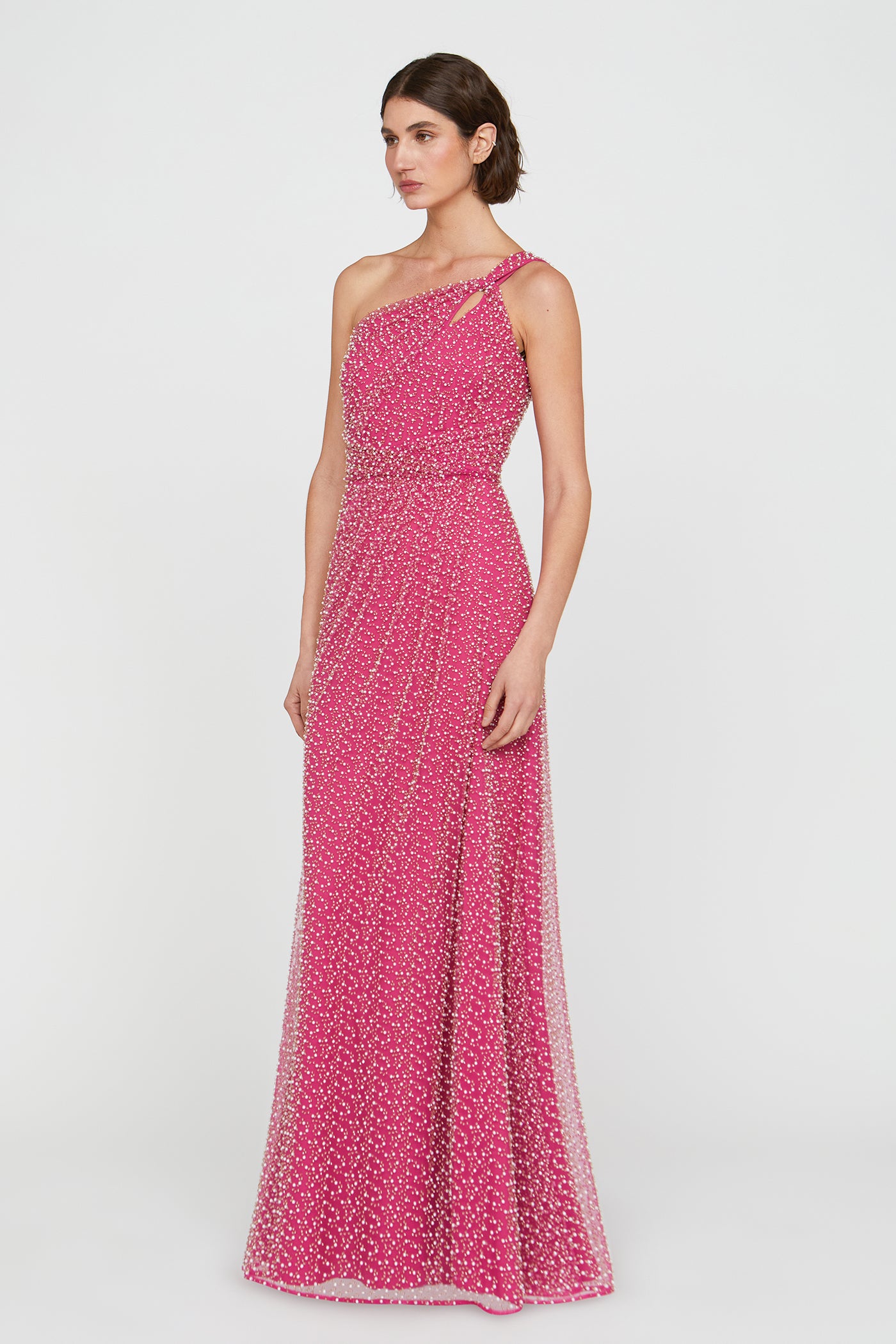 Amber Twist A Line Gown