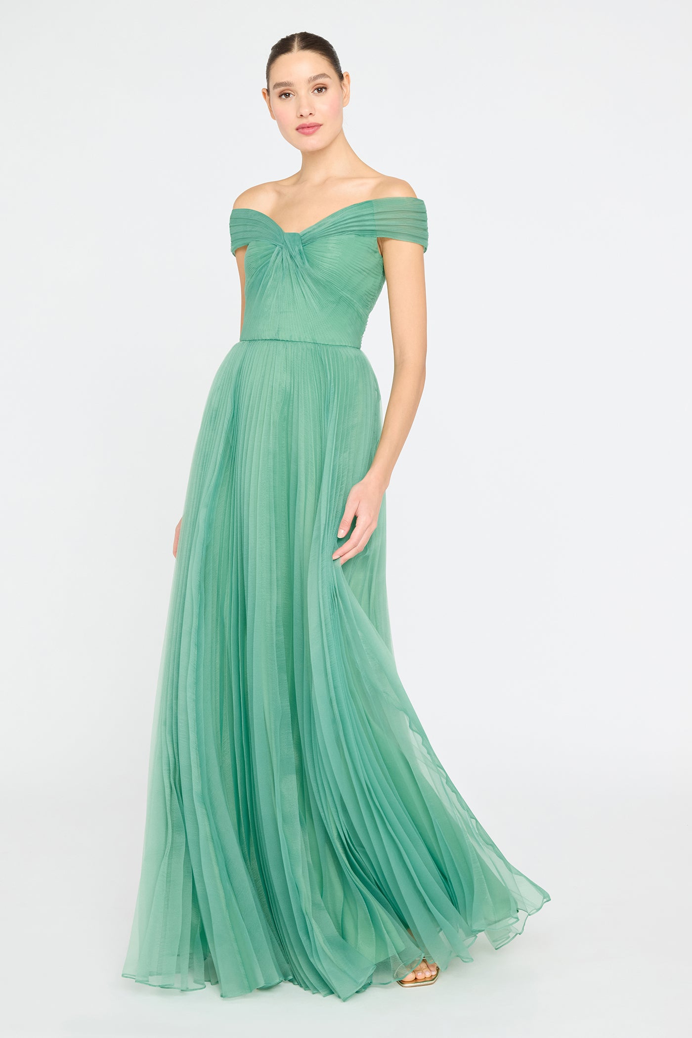 Lisbeth Pleated Gown THEIA Lisbeth Pleated Gown THEIA