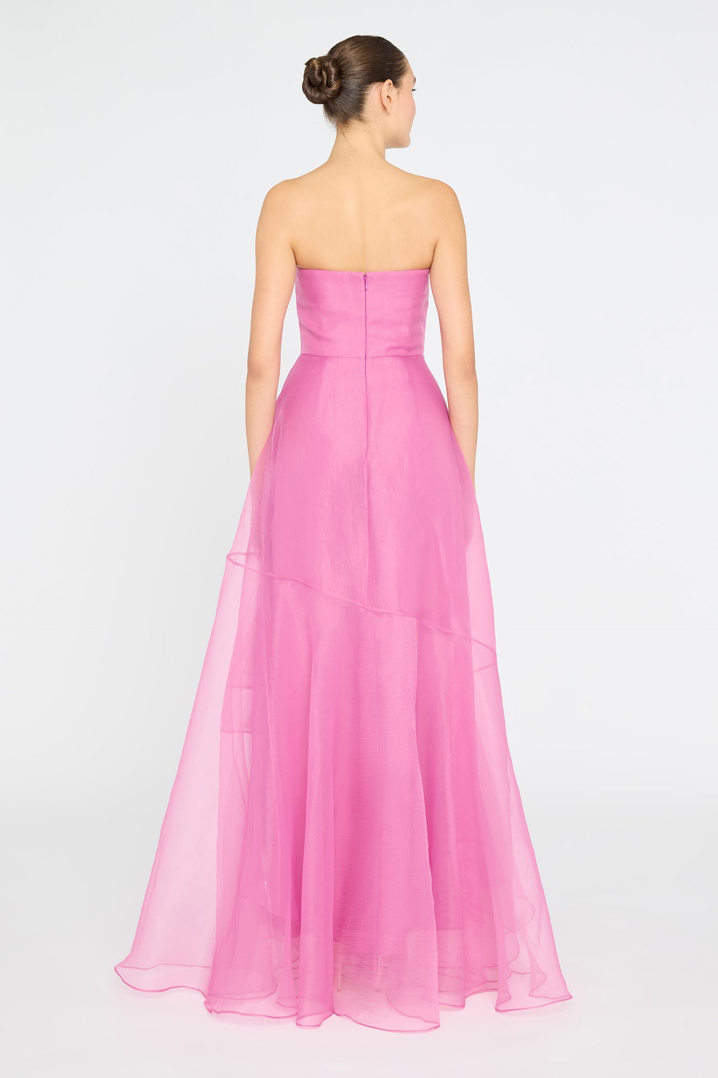 Nicki Organza Strapless Gown