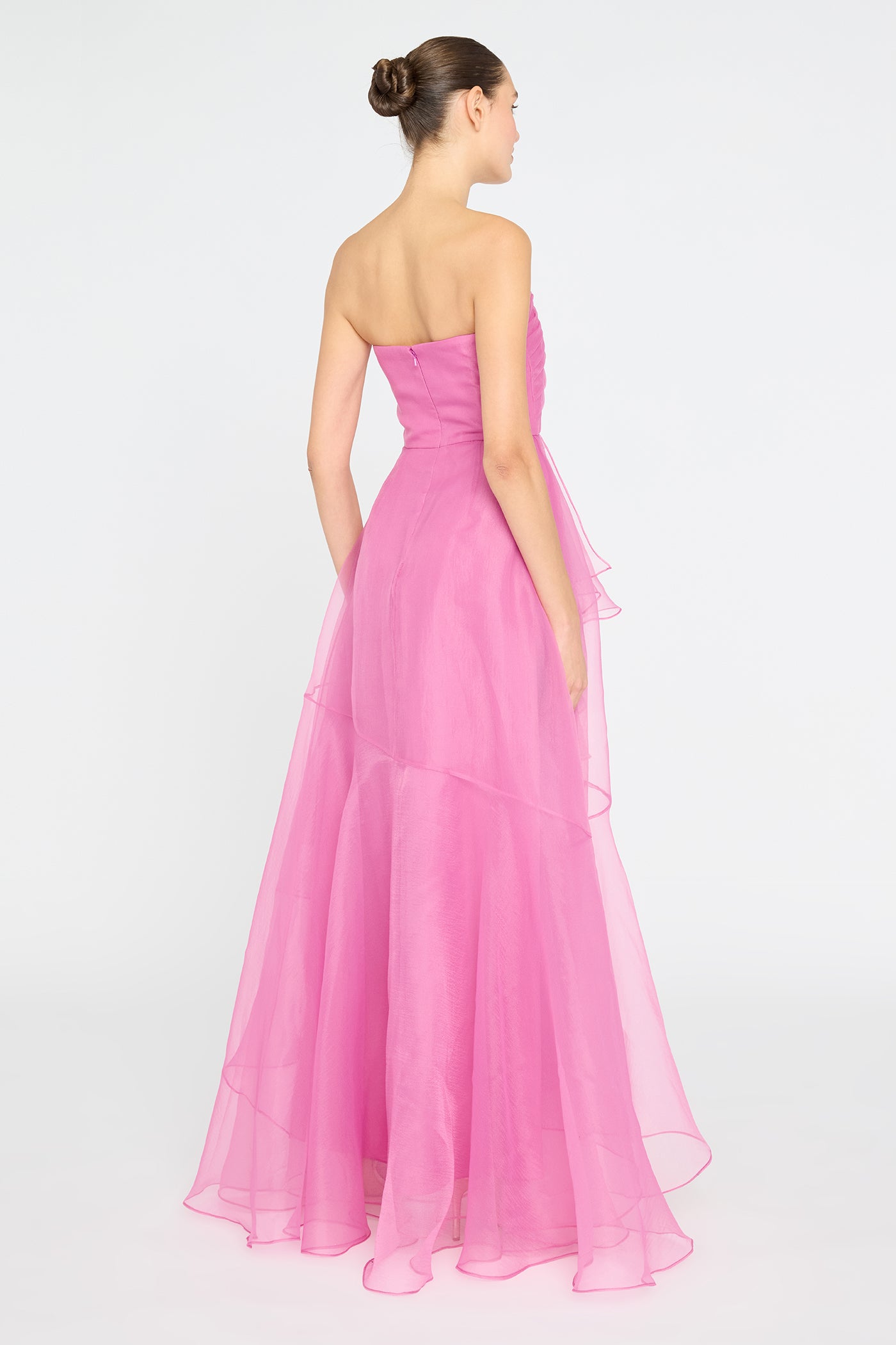 Nicki Organza Strapless Gown