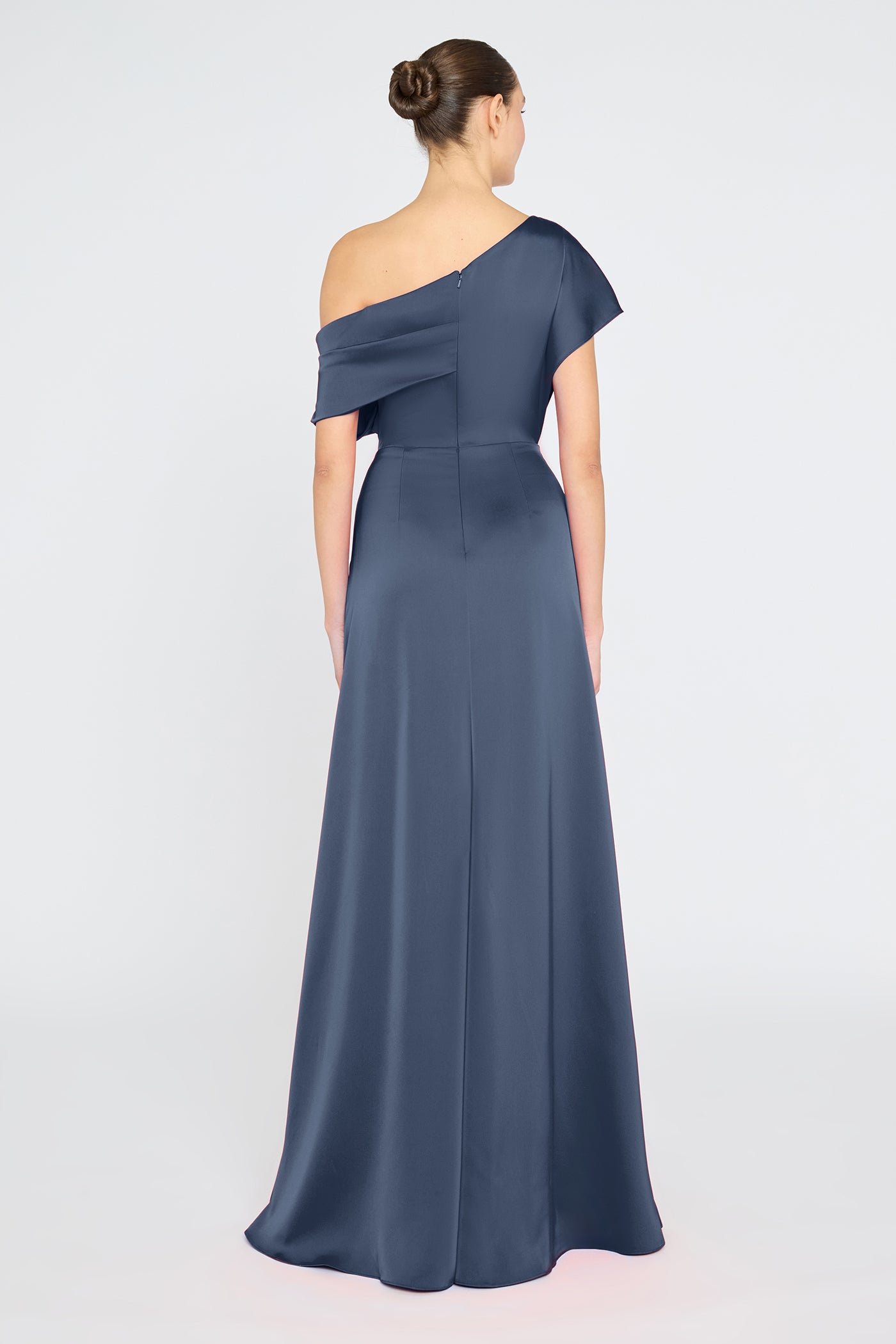 Kacey Asymmetrical Gown 6 / Odyssey Grey Kacey Asymmetrical Gown 6 / Odyssey Grey