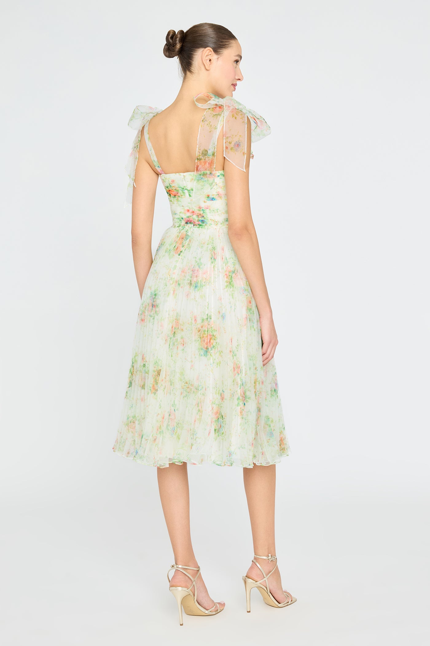Betty Pleated Organza Dress