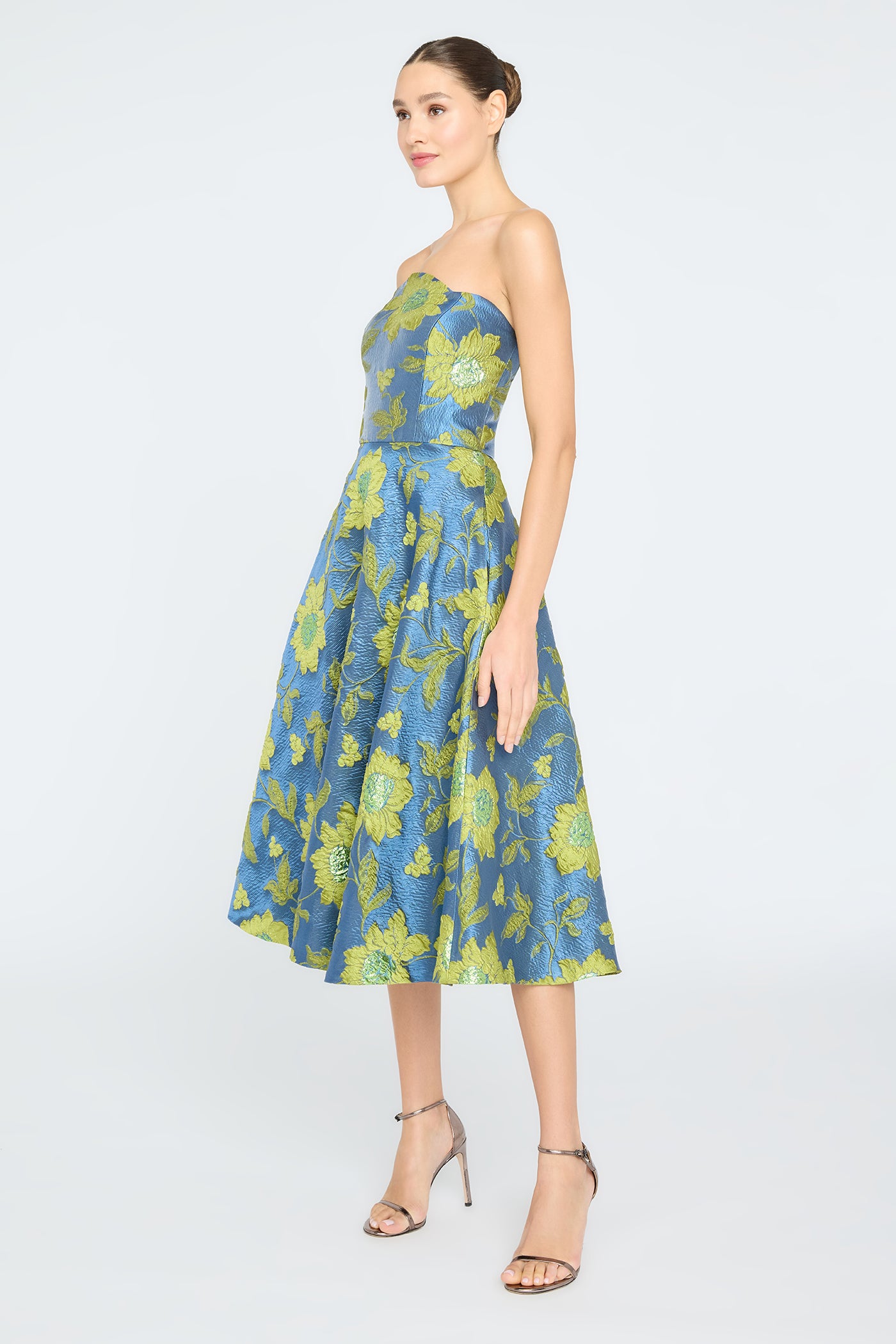 Dara Scallop Strapless Dress