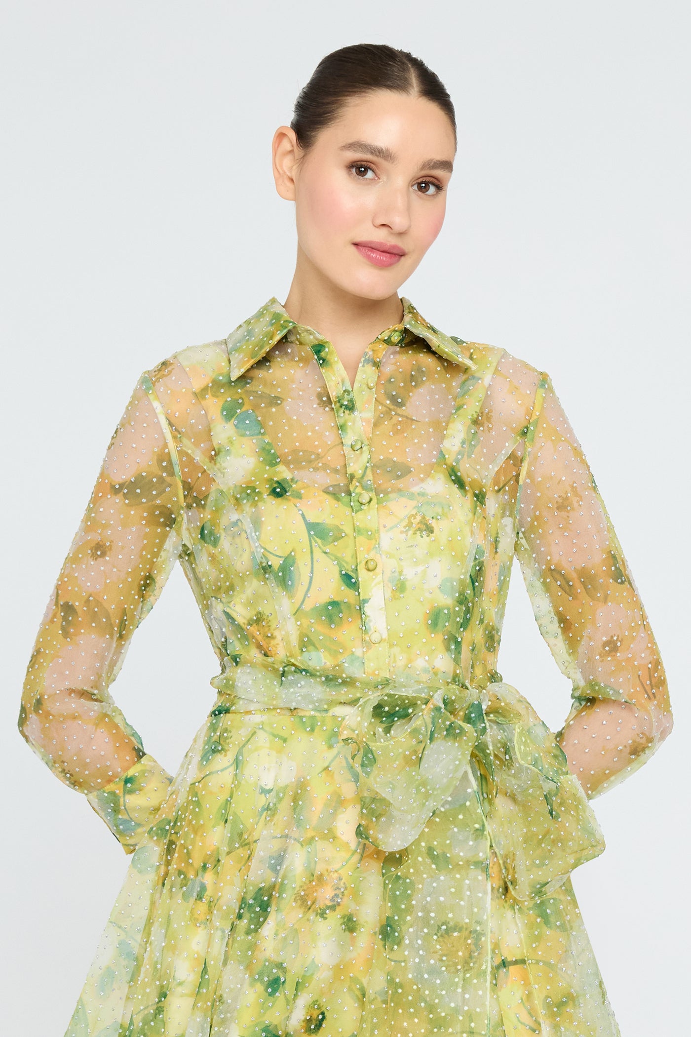 Magdalene Organza Shirt Dress