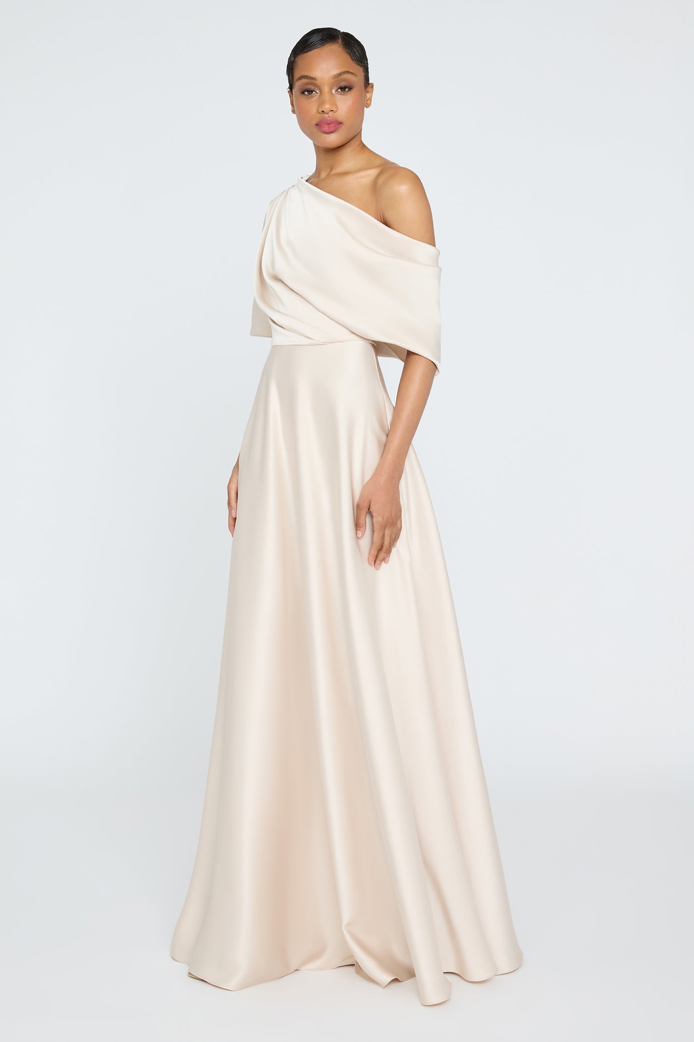 Alessandra Asymmetrical Gown 0 / Sand Alessandra Asymmetrical Gown 0 / Sand