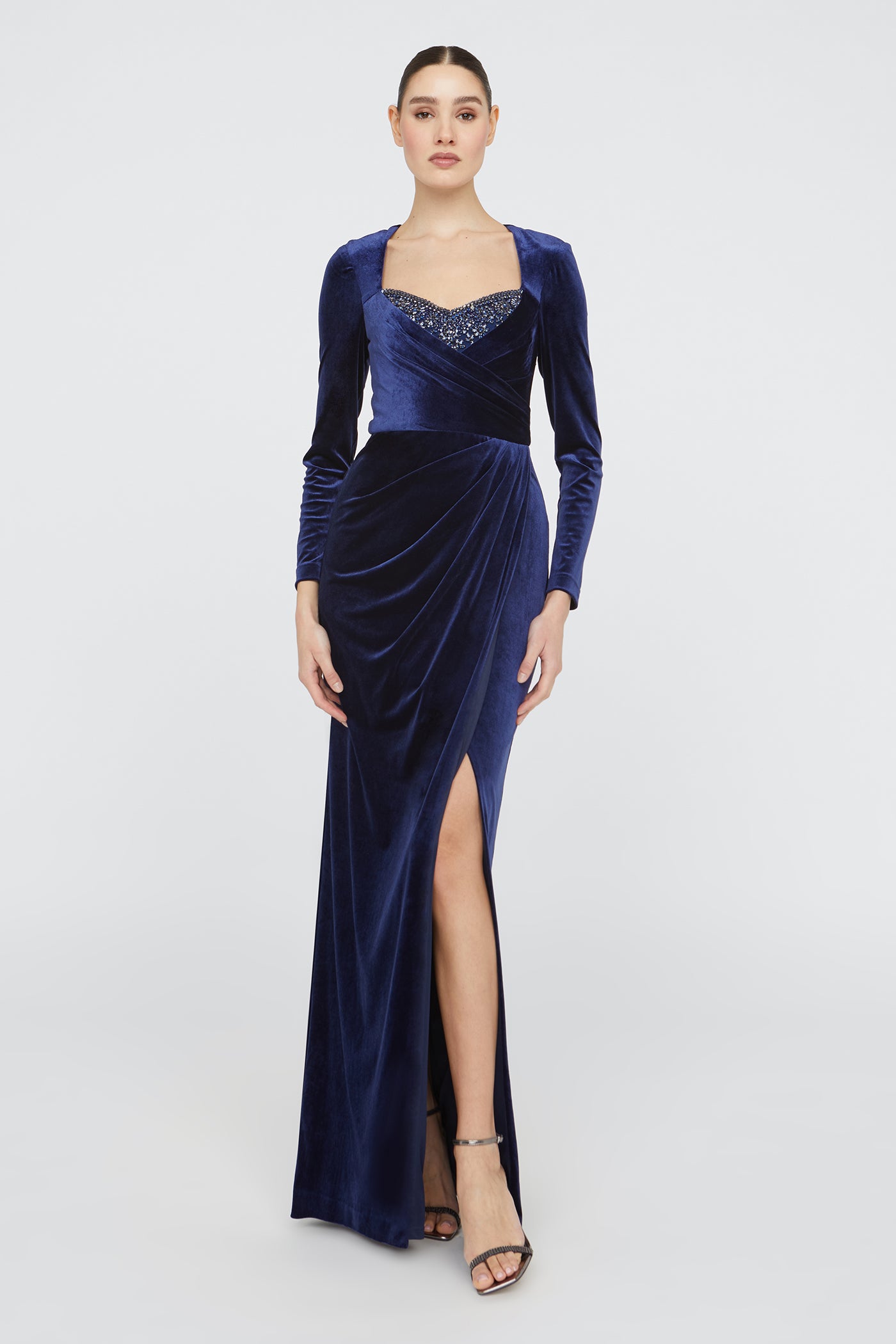 Emerson Long Sleeve Gown THEIA Emerson Long Sleeve Gown THEIA