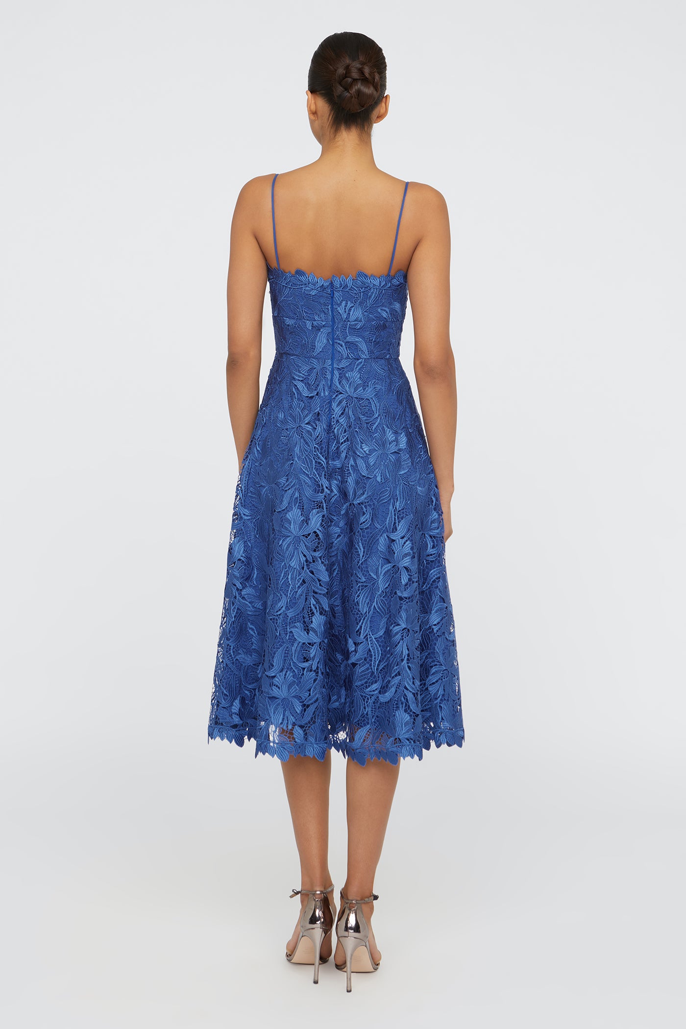 tea length blue lace dress Lavetir Light Royal Blue A-Line/Princess Scoop 3/4 Sleeves Tea-Length Mother of the Bride Dresses with Applique & Lace 2026