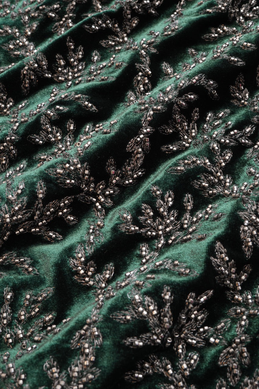 Zoelle Beaded Velvet Gown