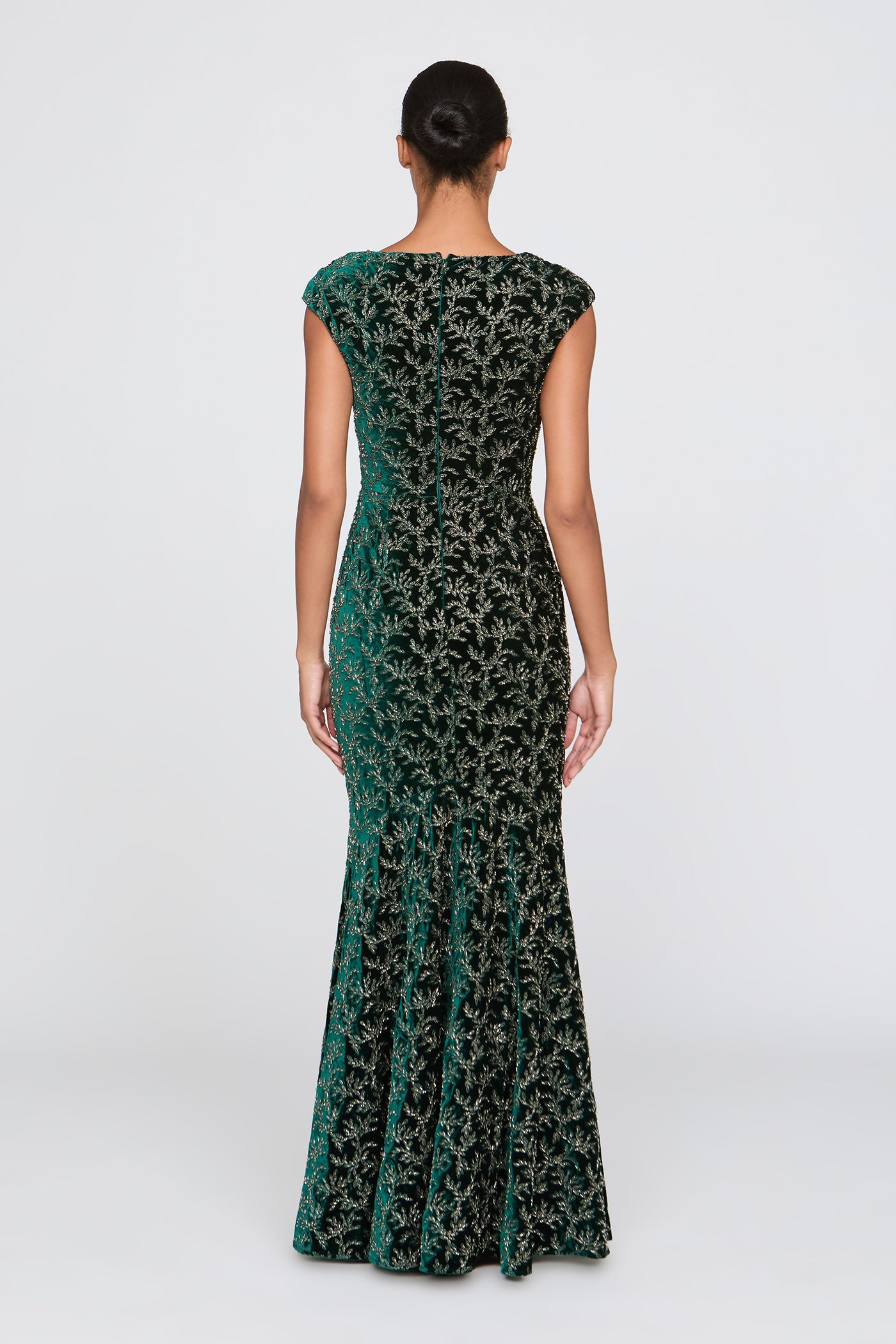 Zoelle Beaded Velvet Gown