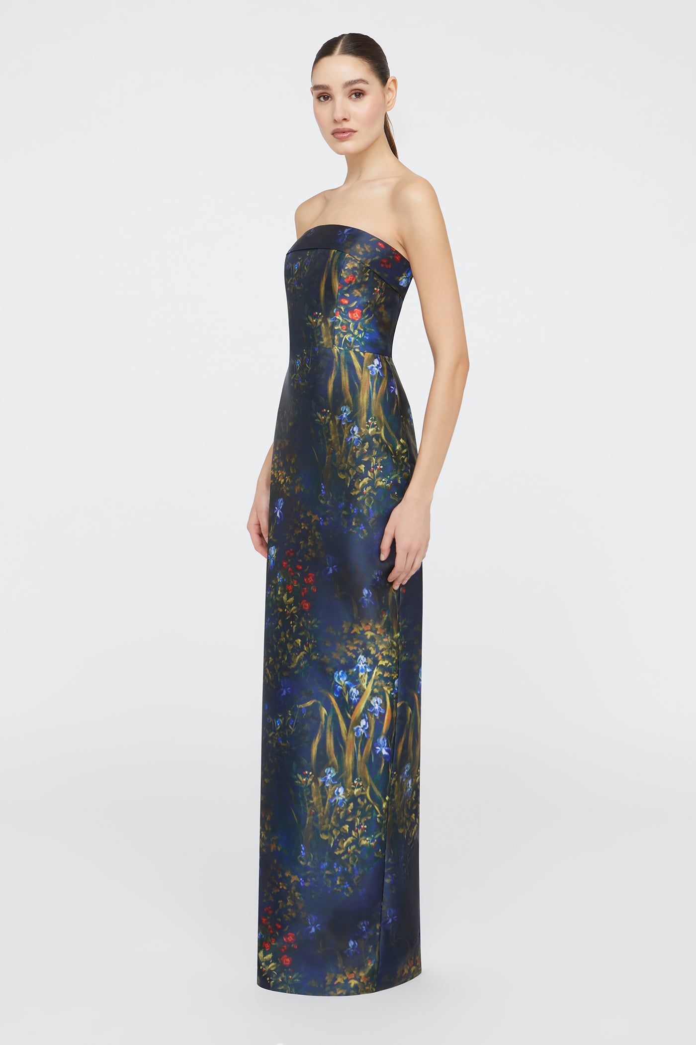 Lynette Strapless Column Gown