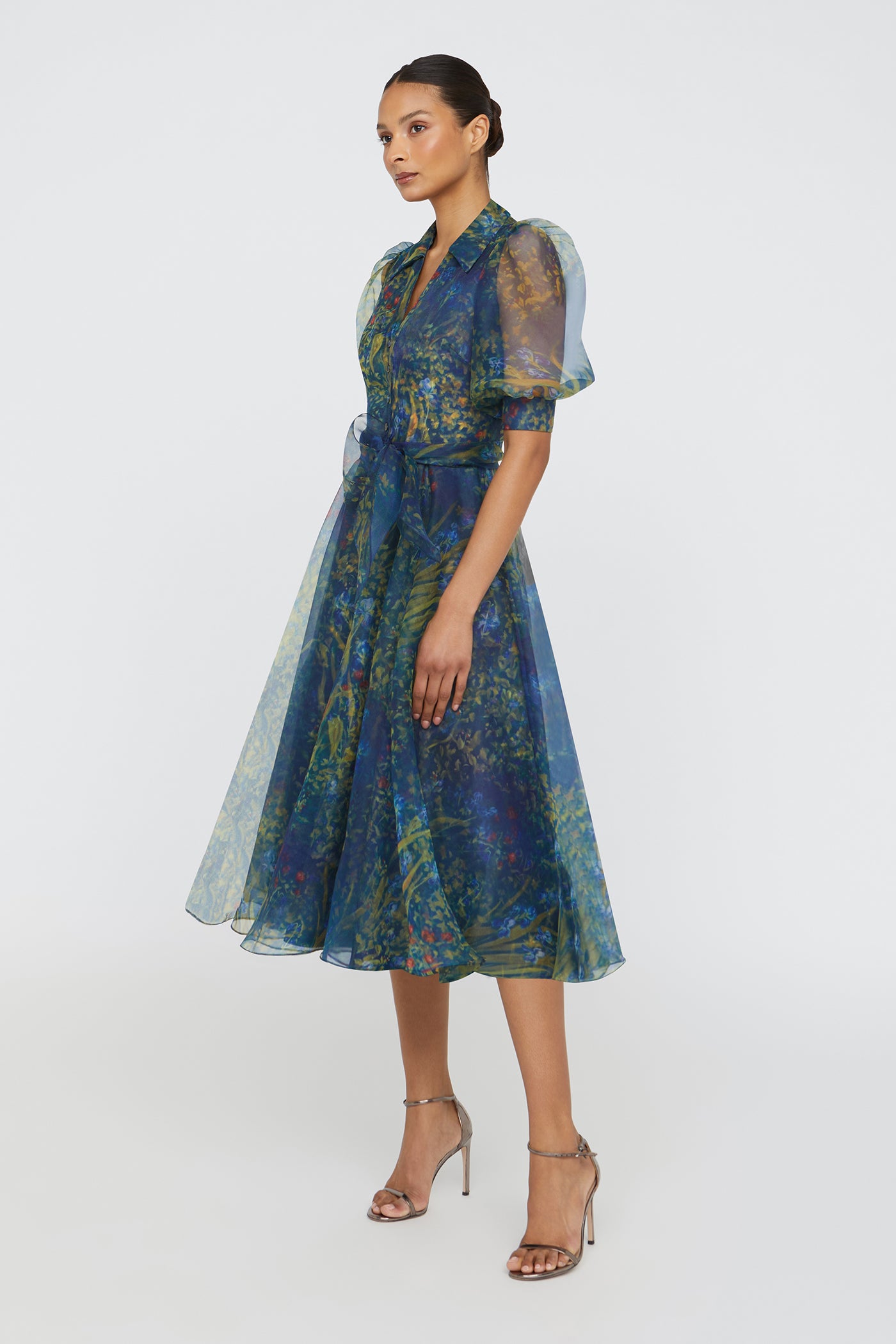 Winnie Puff Sleeve Shirt Dress