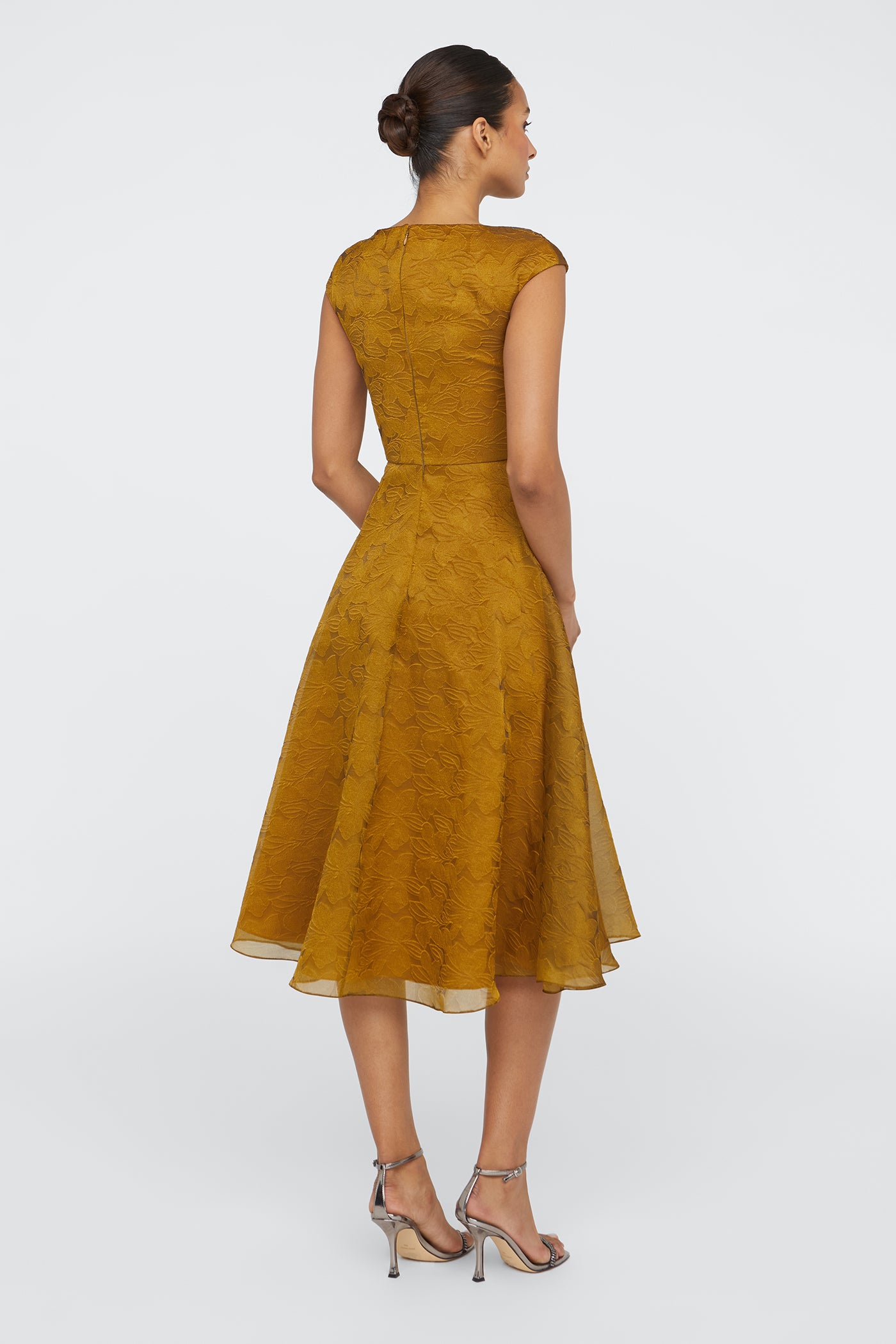 Helen Tie Neck Cocktail Dress 12 / Gold Nectar Helen Tie Neck Cocktail Dress 12 / Gold Nectar