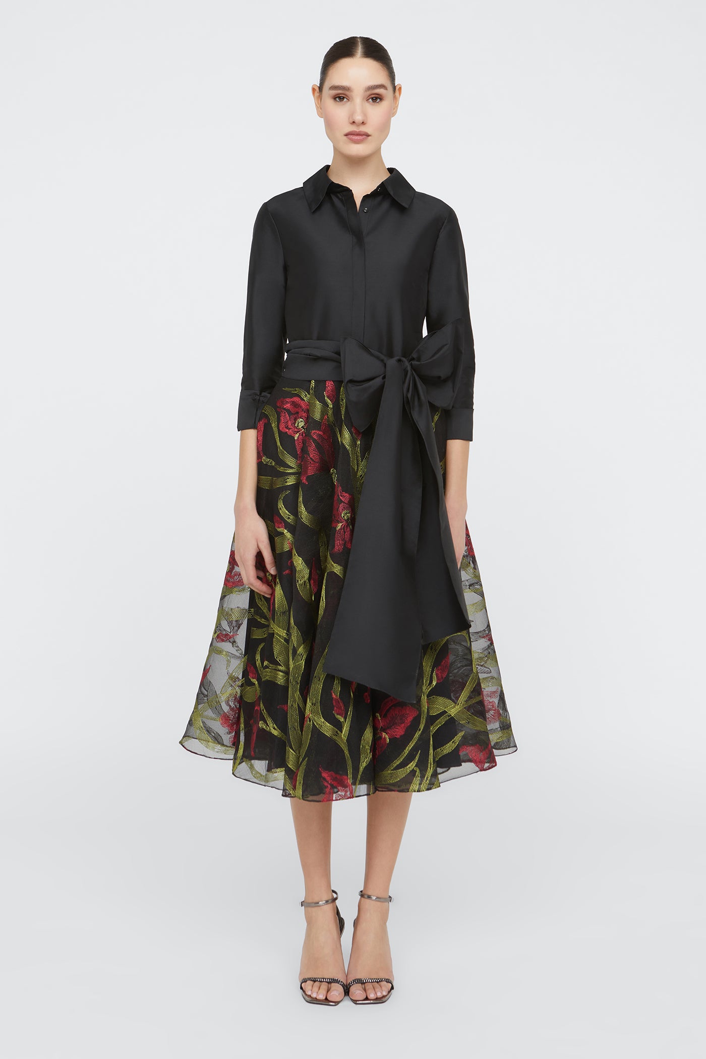 Azura Shirt Dress 4 / Black Azura Shirt Dress 4 / Black