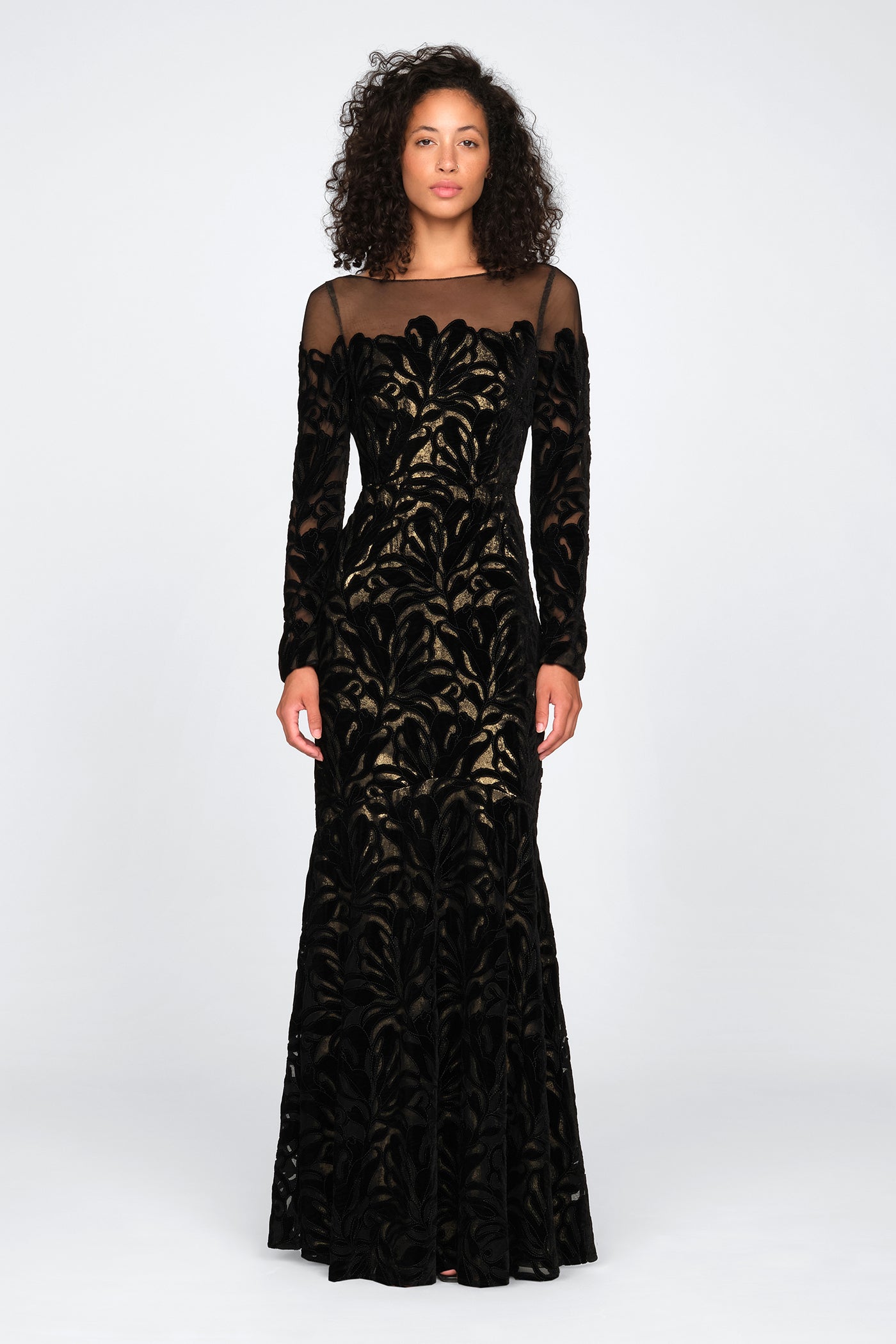 Gigi Velvet Lace Gown THEIA Gigi Velvet Lace Gown THEIA