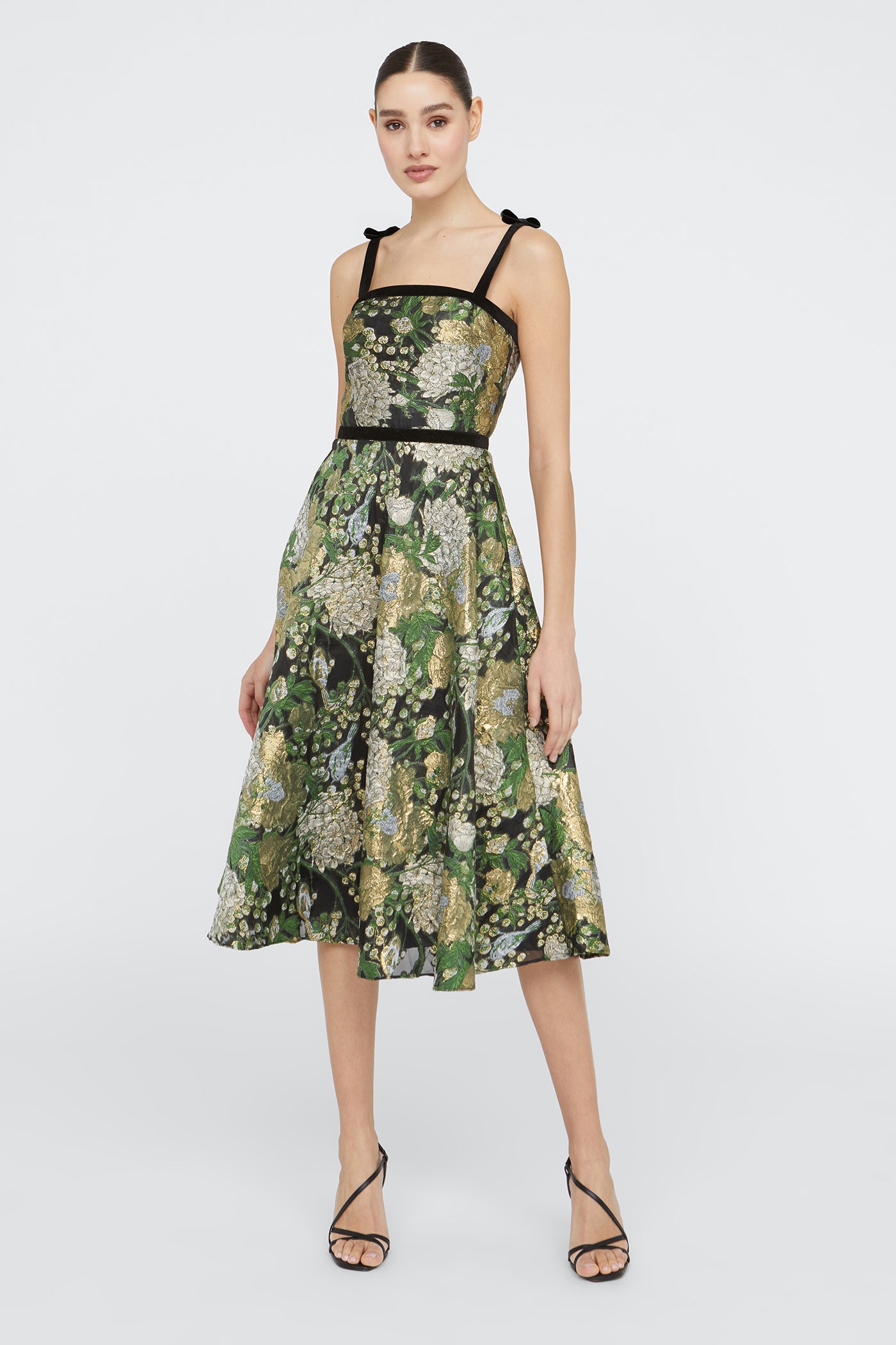 Joni Velvet Bow Strap Dress