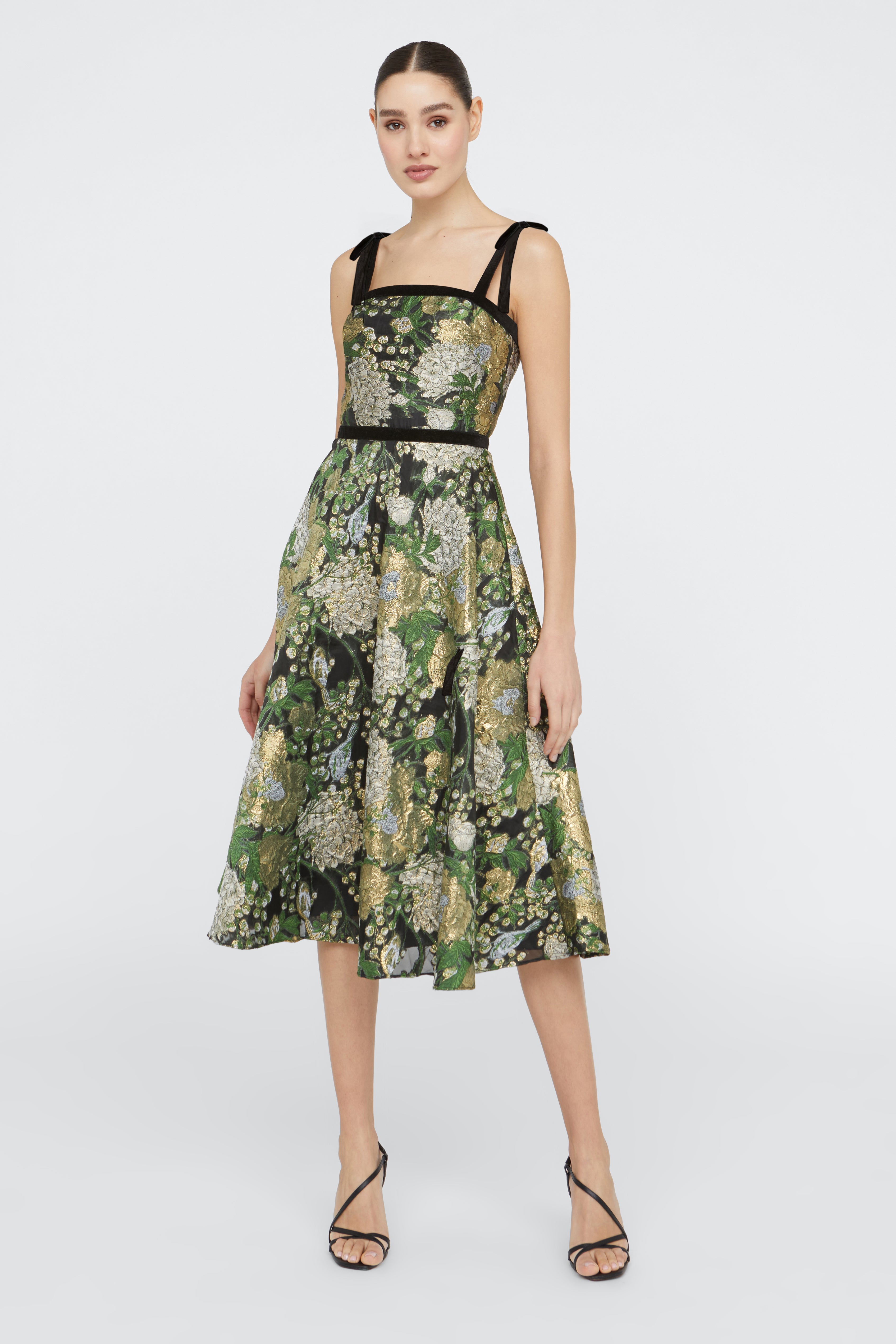 Joni Velvet Bow Strap Dress