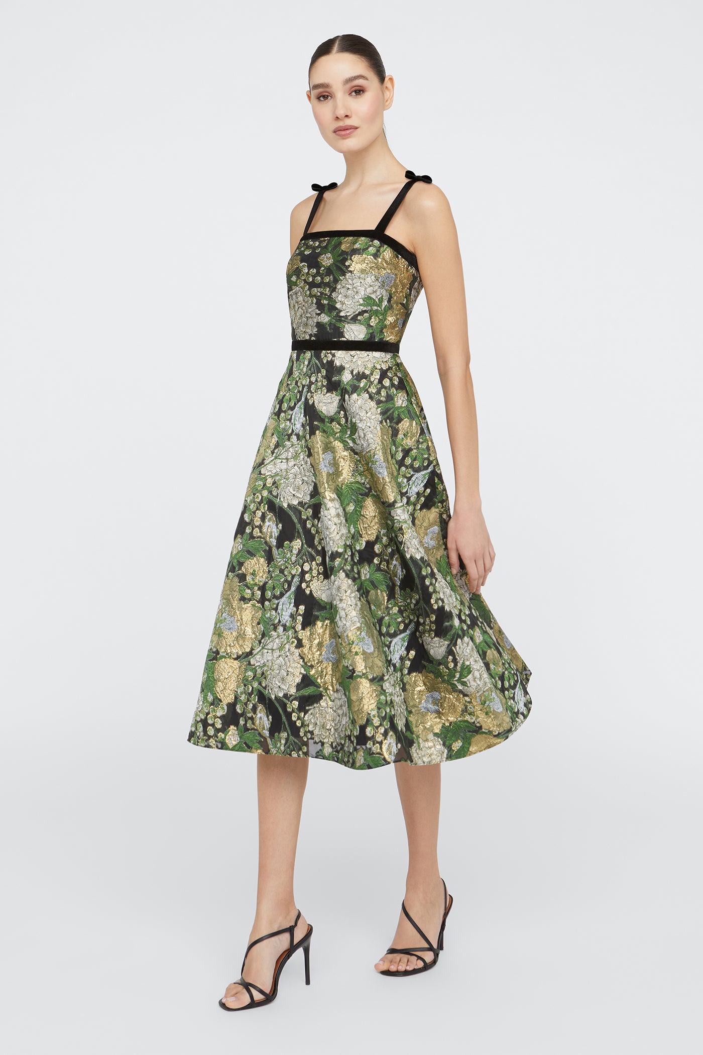 Joni Velvet Bow Strap Dress