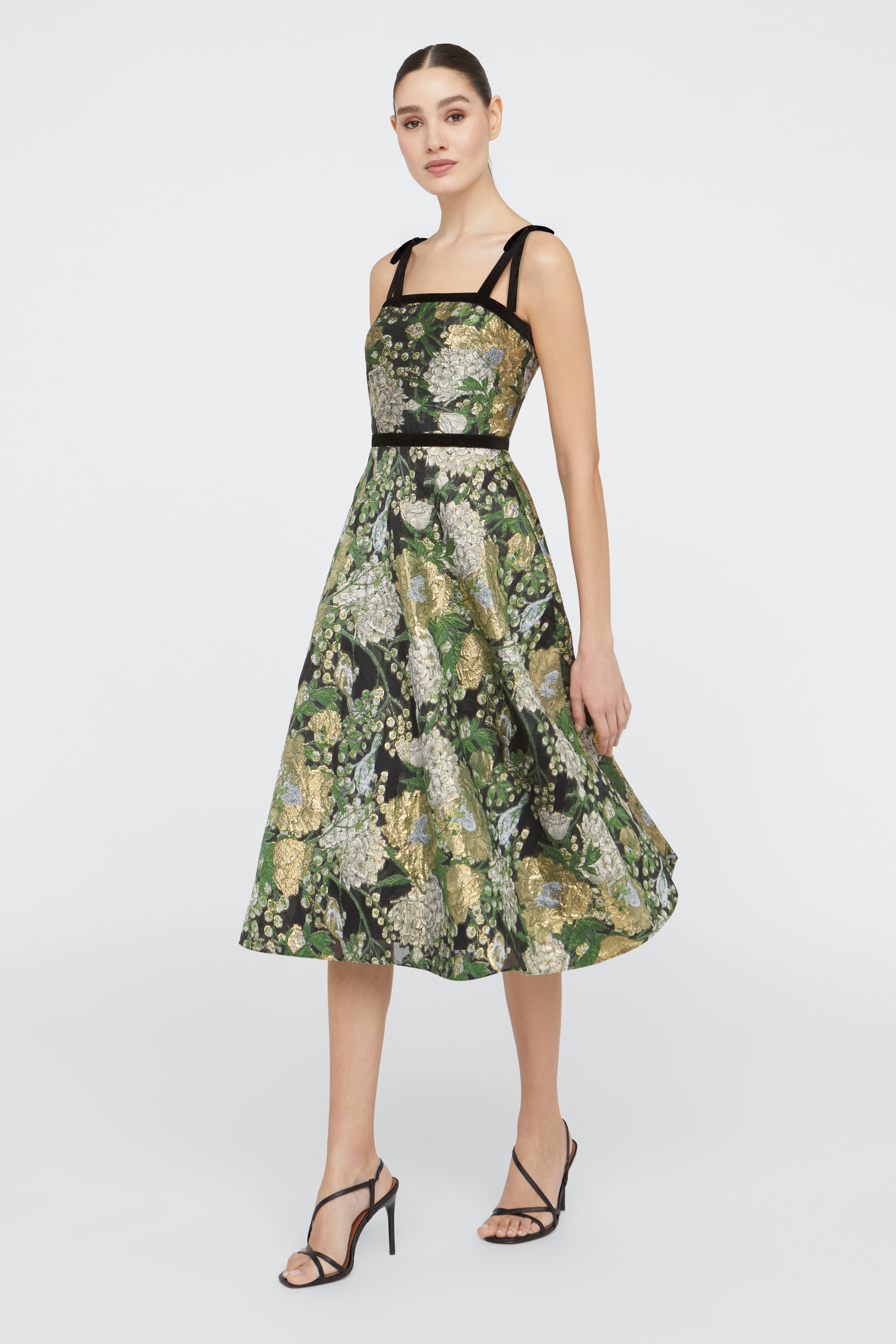 Joni Velvet Bow Strap Dress