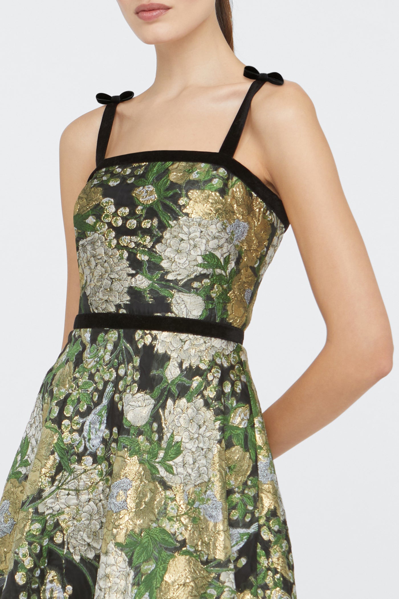 Joni Velvet Bow Strap Dress
