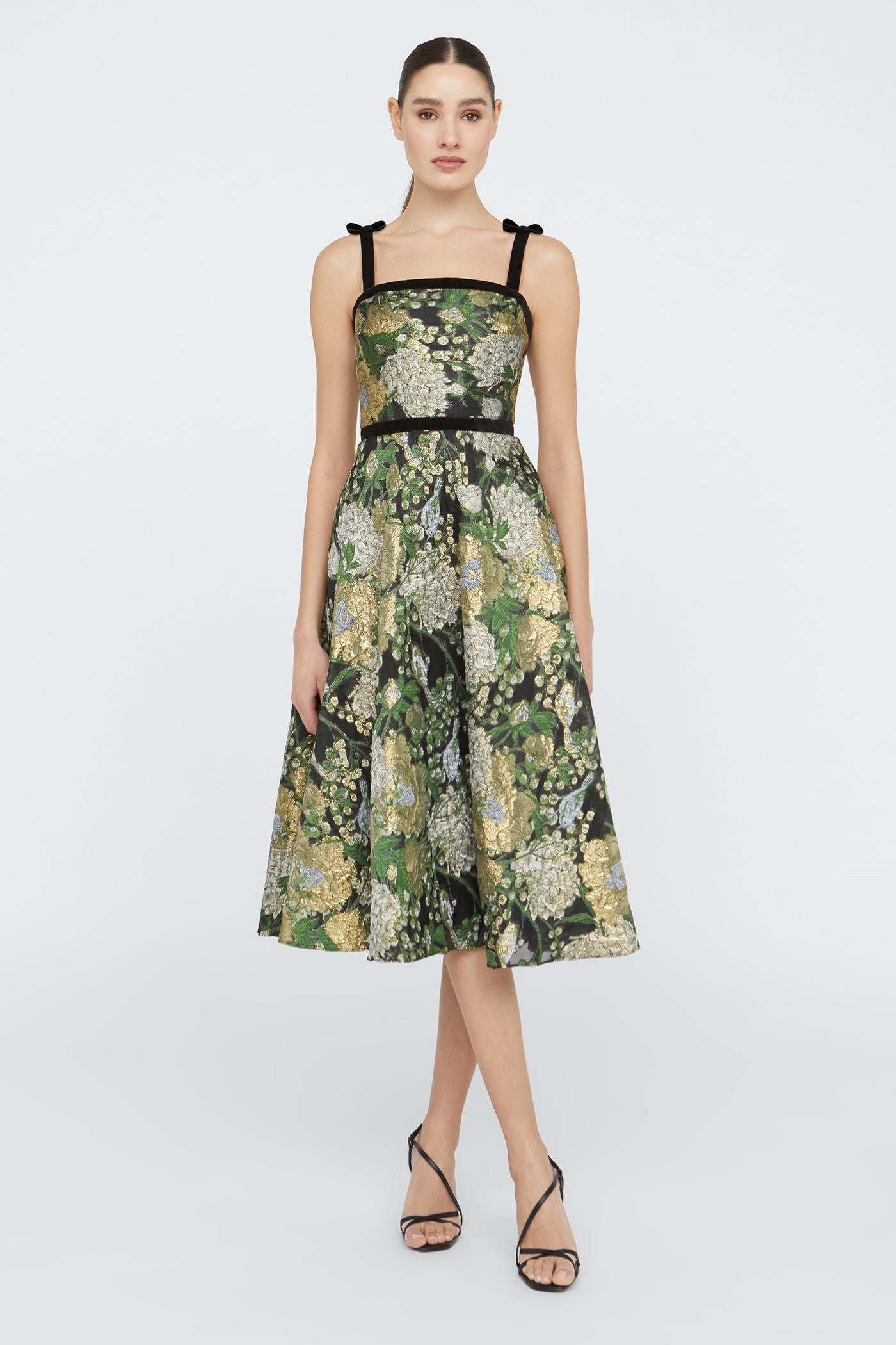 Joni Velvet Bow Strap Dress