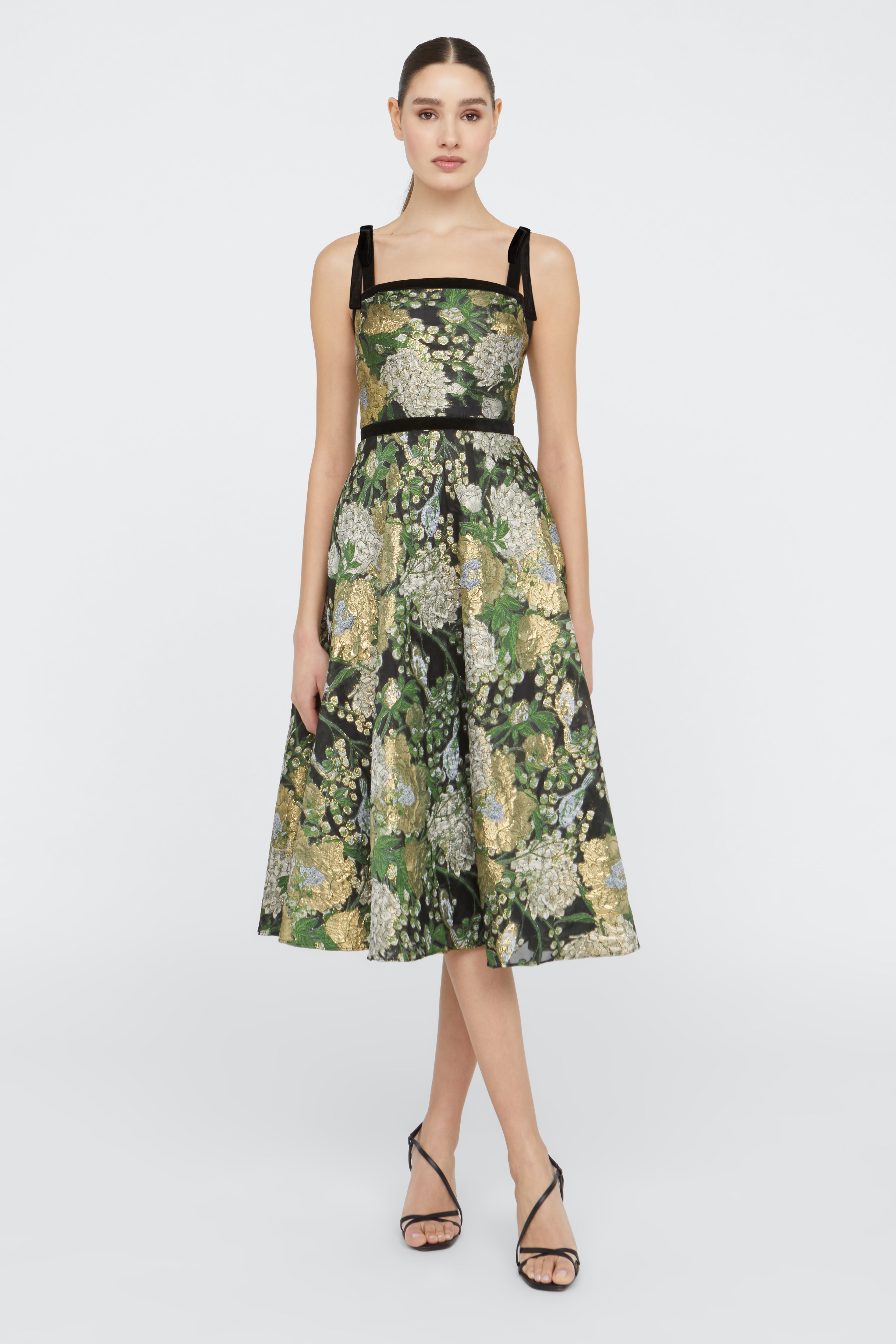 Joni Velvet Bow Strap Dress