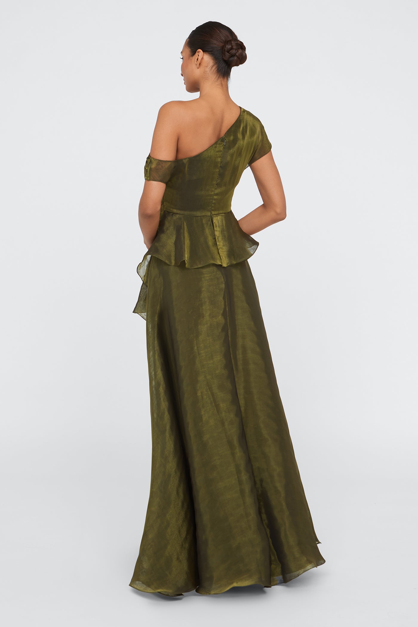 Avalina Organza Lame Gown