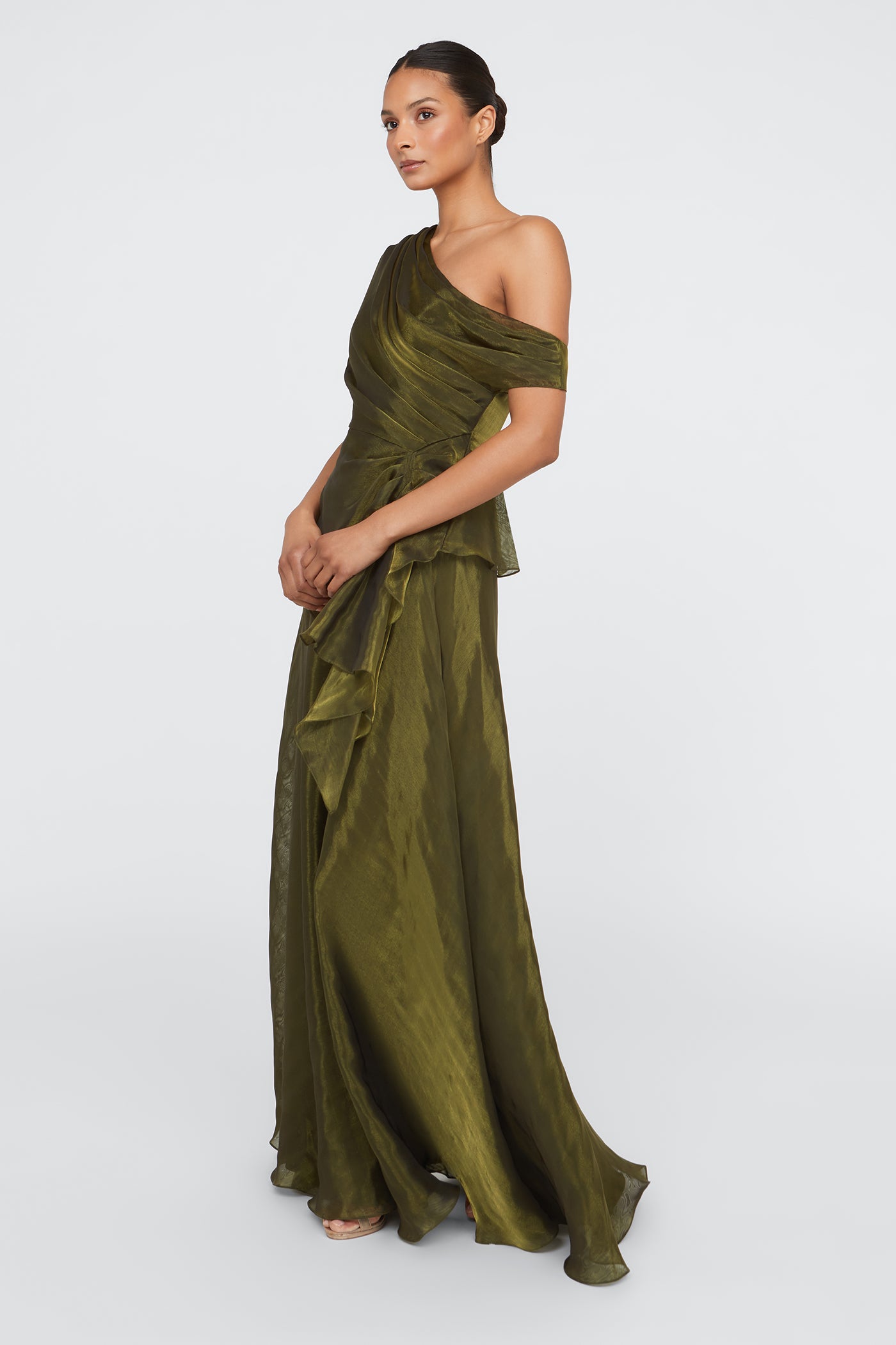 Avalina Organza Lame Gown