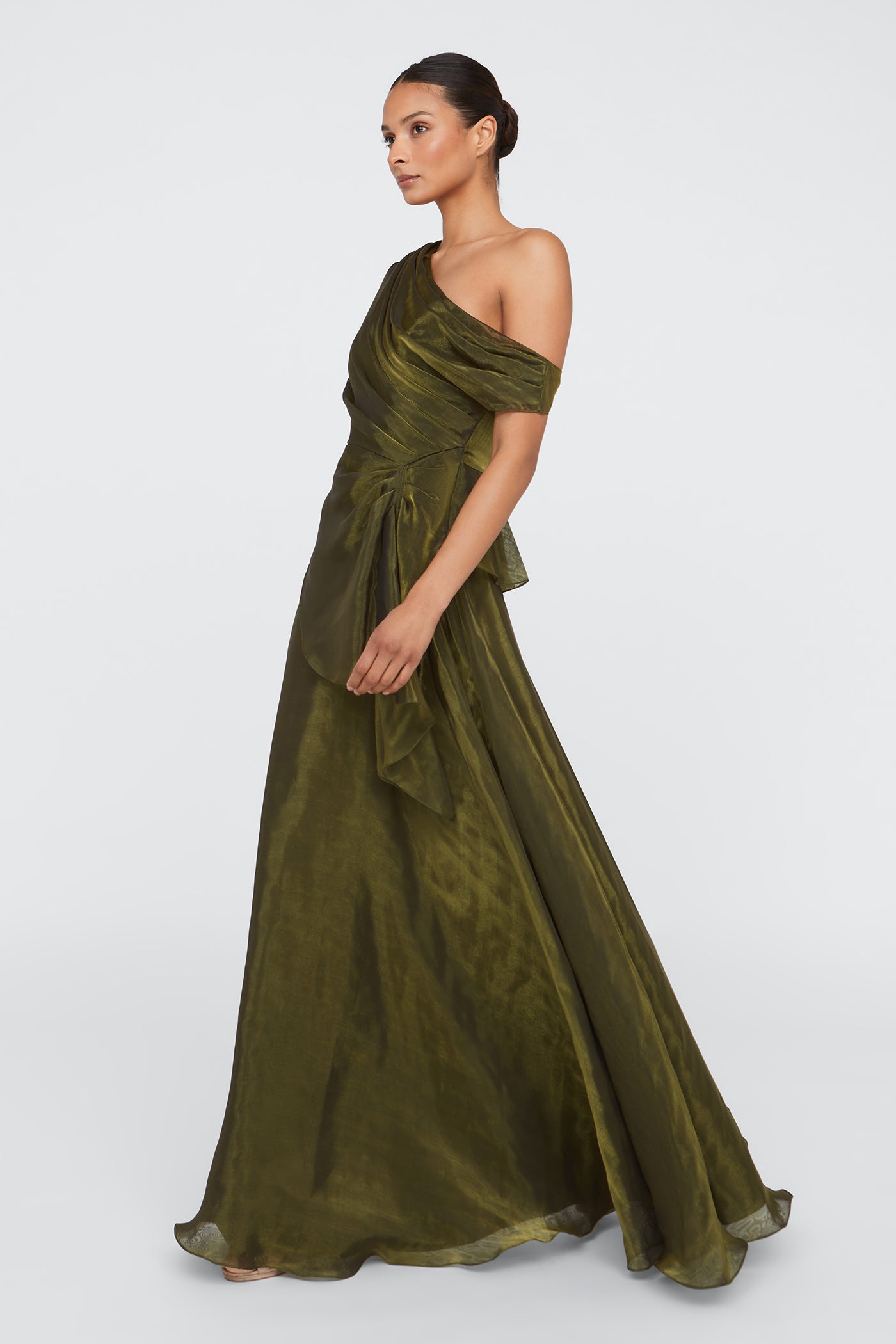 Avalina Organza Lame Gown