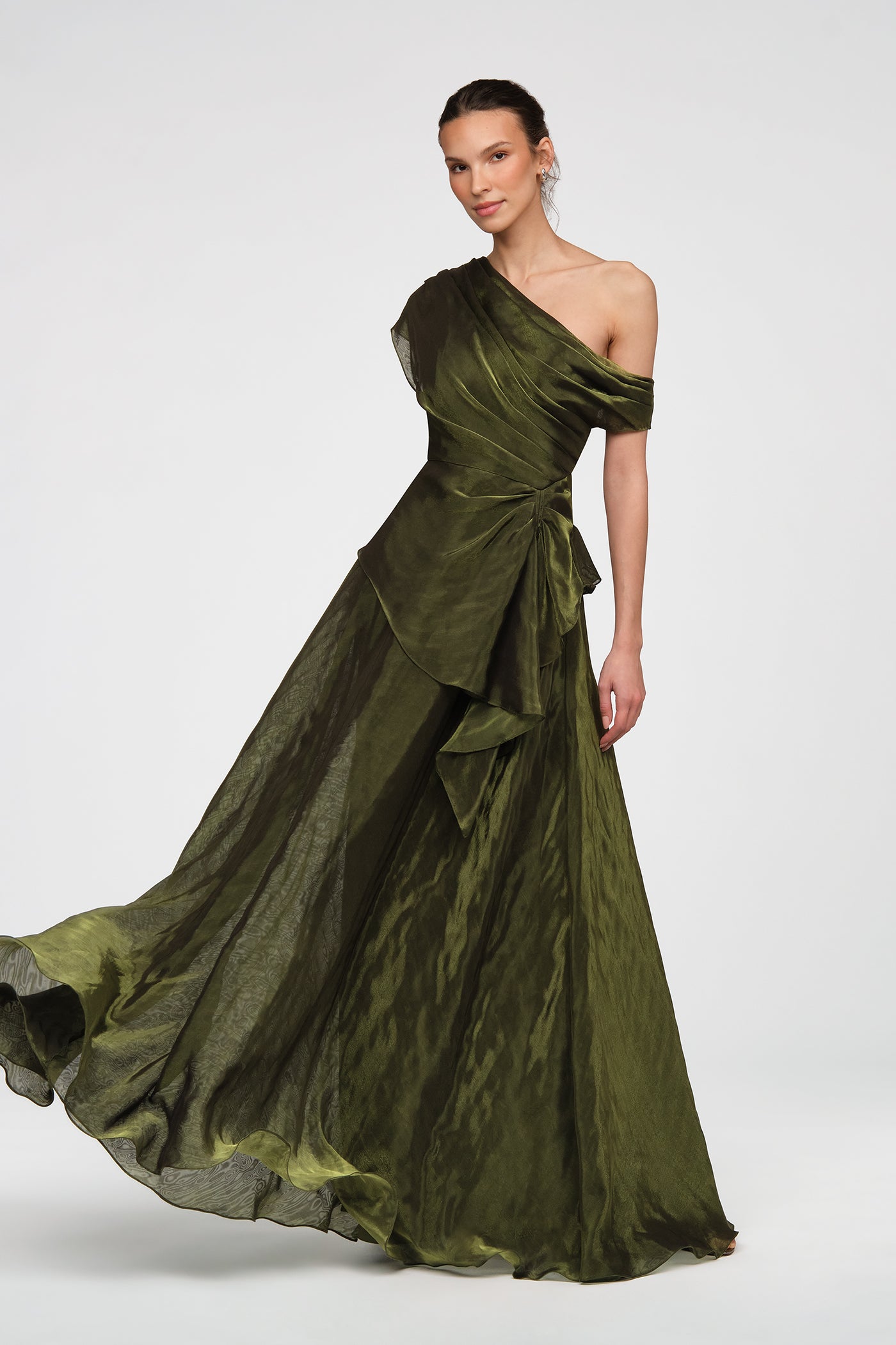 Avalina Organza Lame Gown THEIA Avalina Organza Lame Gown THEIA