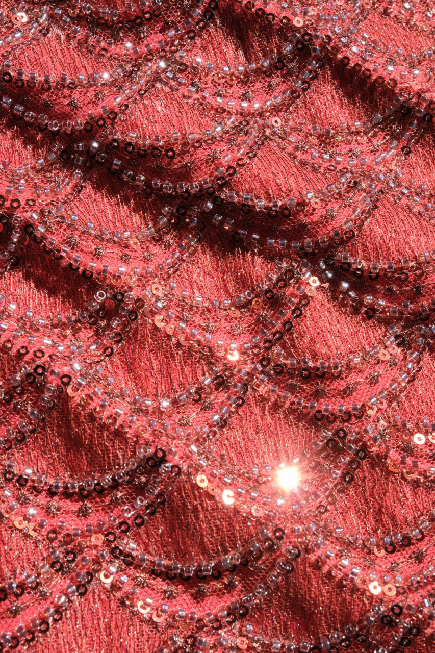 Aura Beaded Column Gown