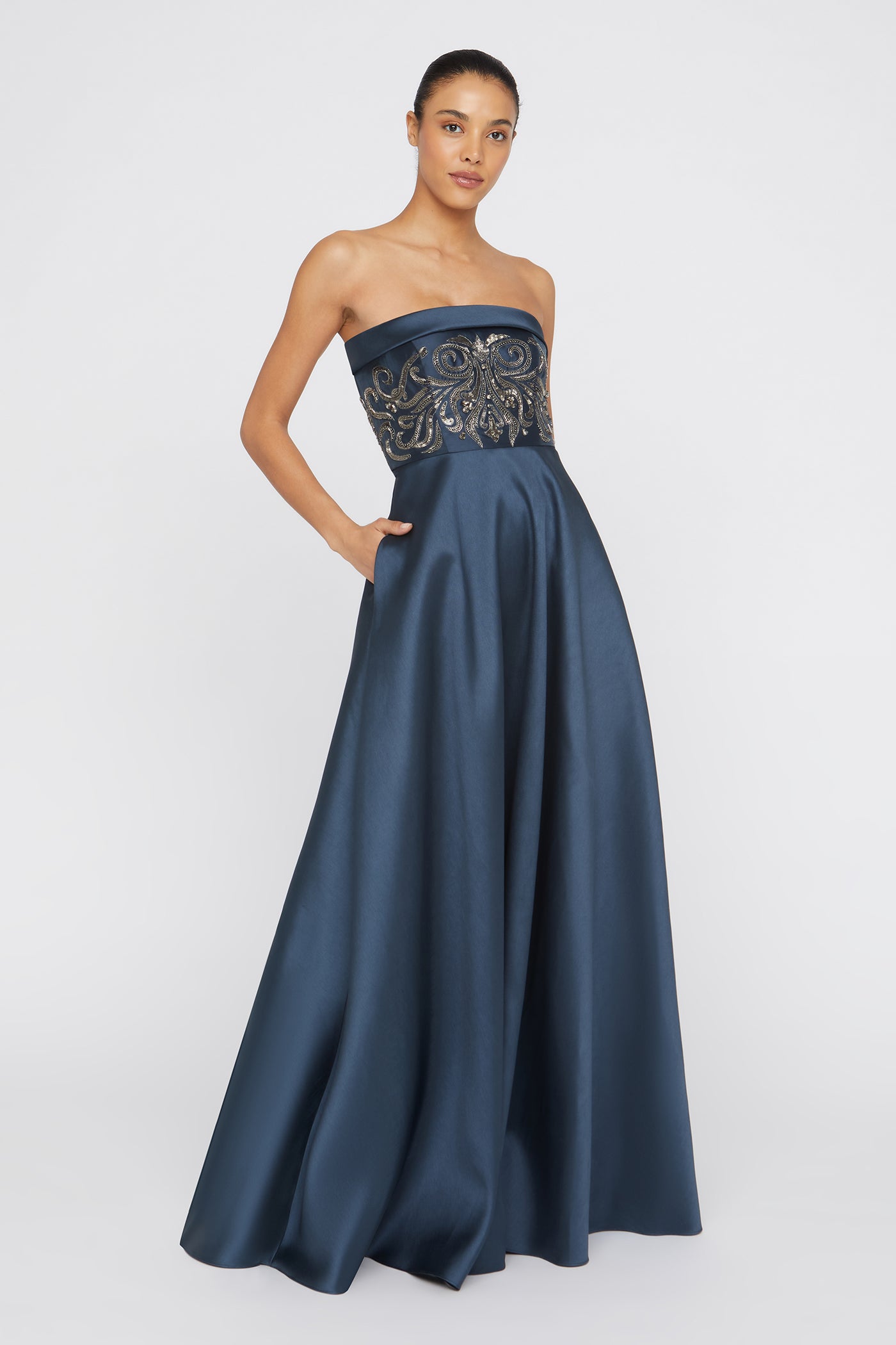 Paloma Mikado A-Line Gown – THEIA