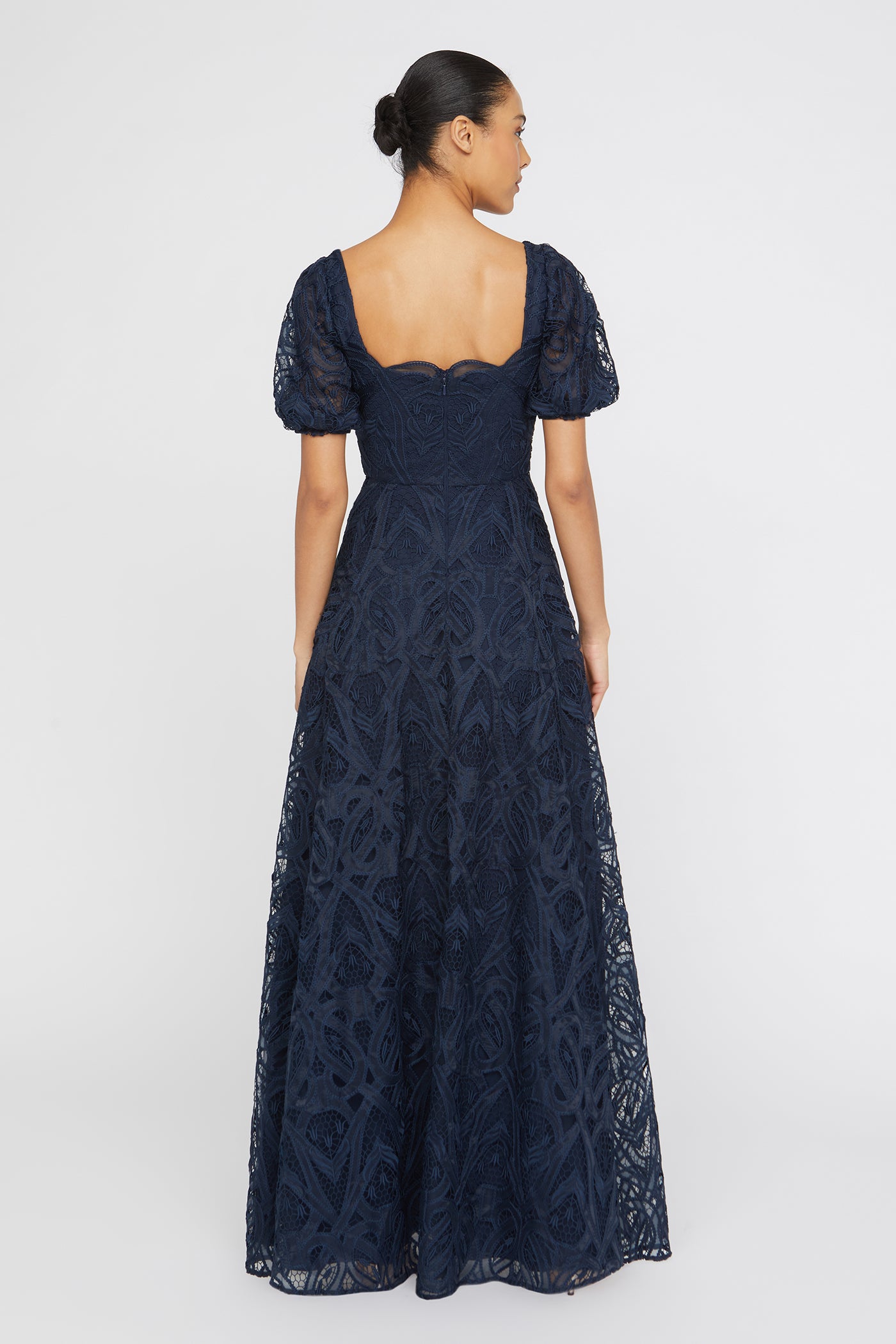 Theia Dominique Puff Sleeve Gown - Odyssey Greu