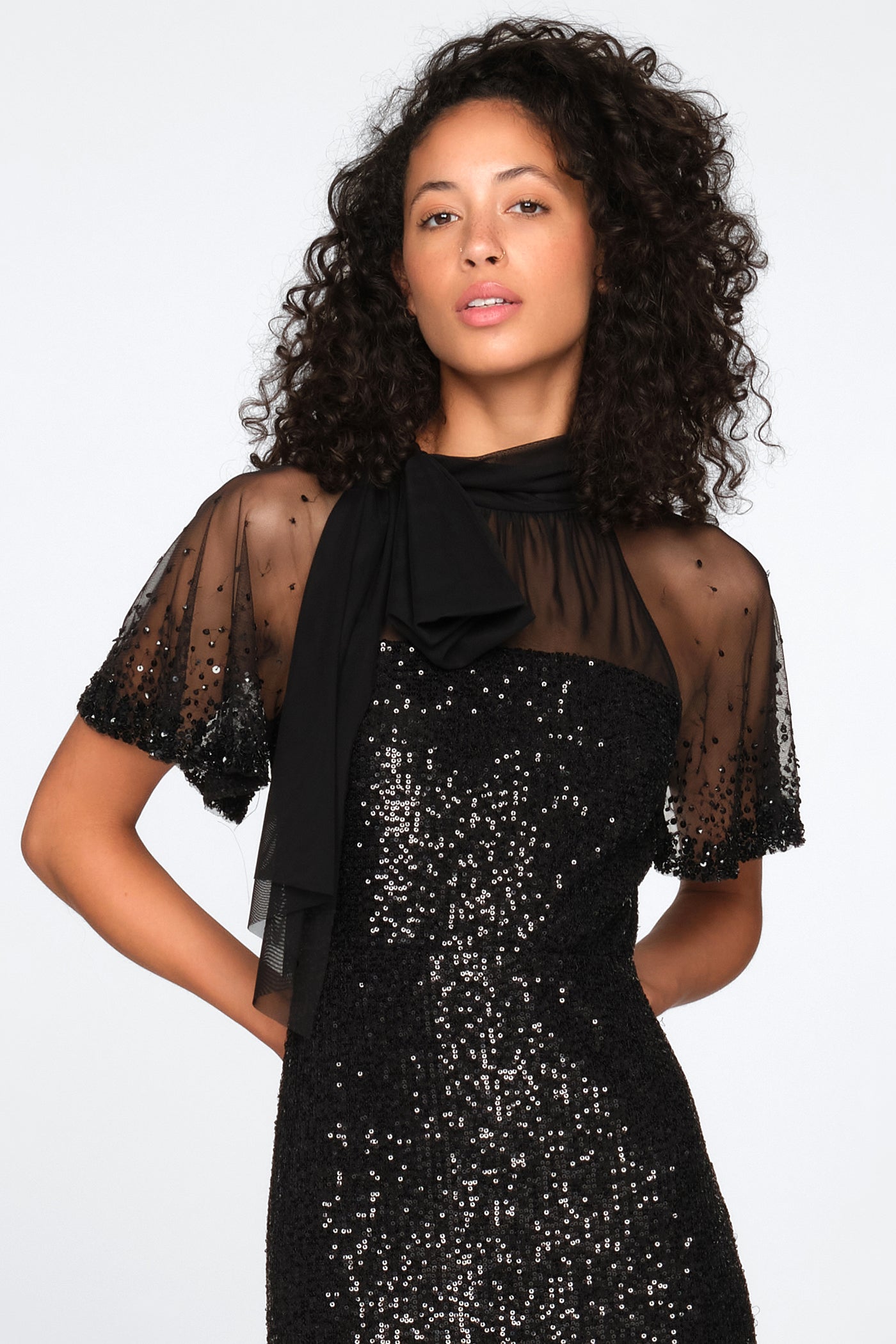 Violette Neck Tie Gown