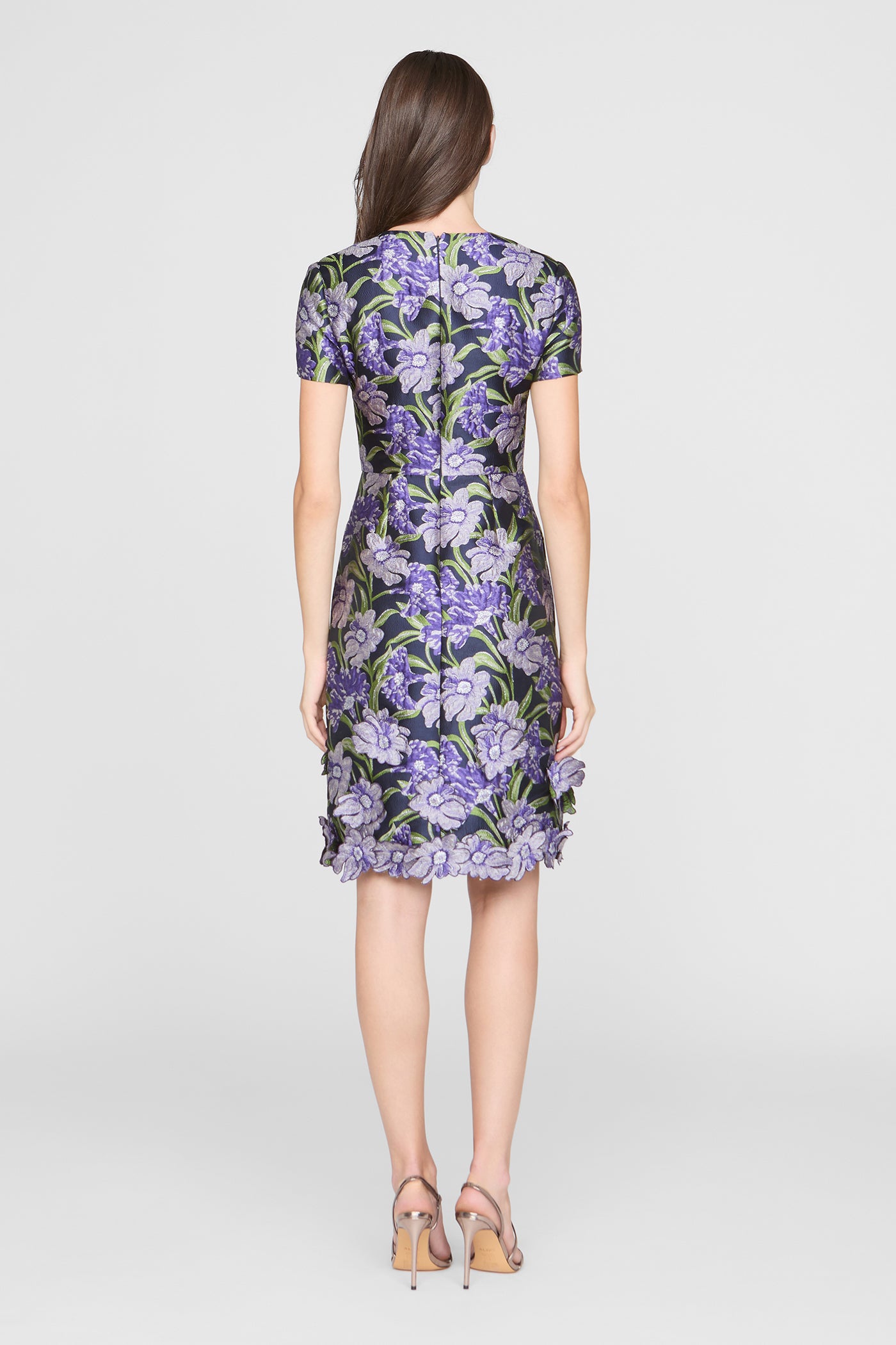 Serenza Jacquard Dress 10 / Iris Bloom / Navy Serenza Jacquard Dress 10 / Iris Bloom / Navy