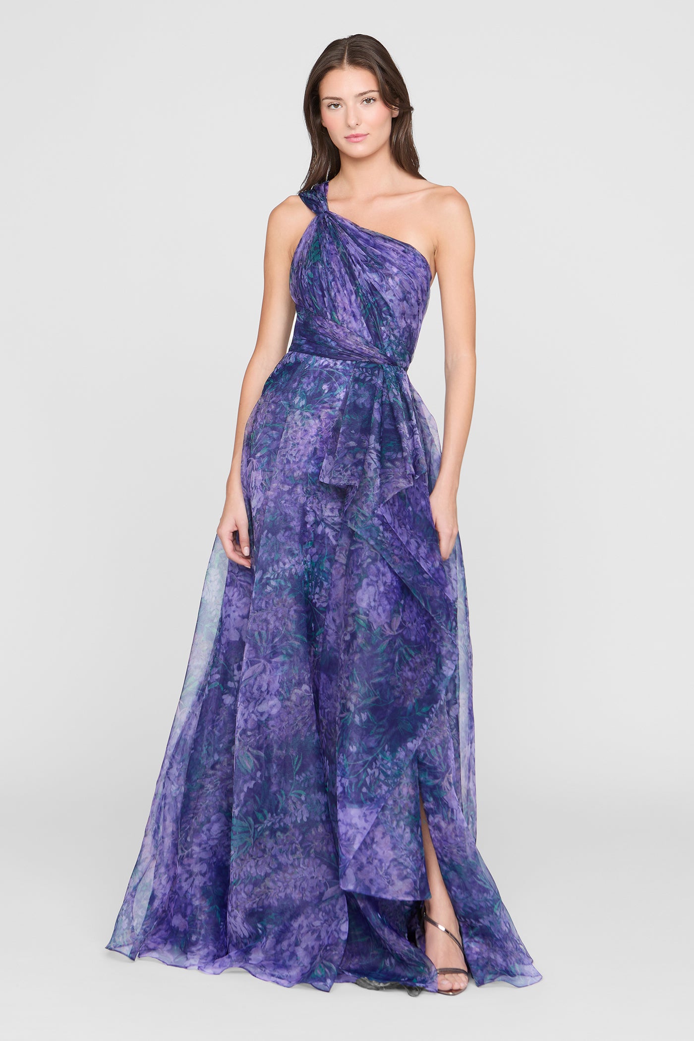 Orania One Shoulder Gown 10 / Botanic Twilight Orania One Shoulder Gown 10 / Botanic Twilight