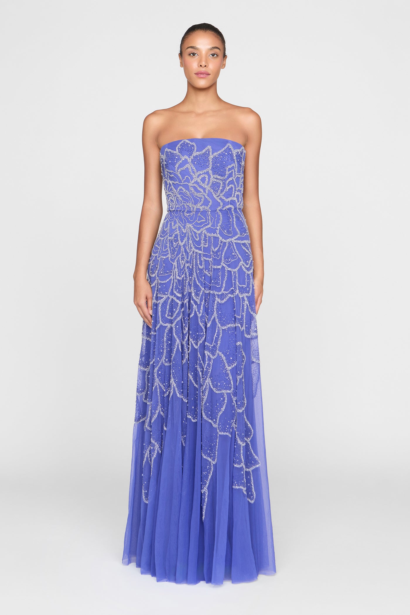 ombre beaded dress Ramona Ombre Beaded Gown 14 / Iris Bloom