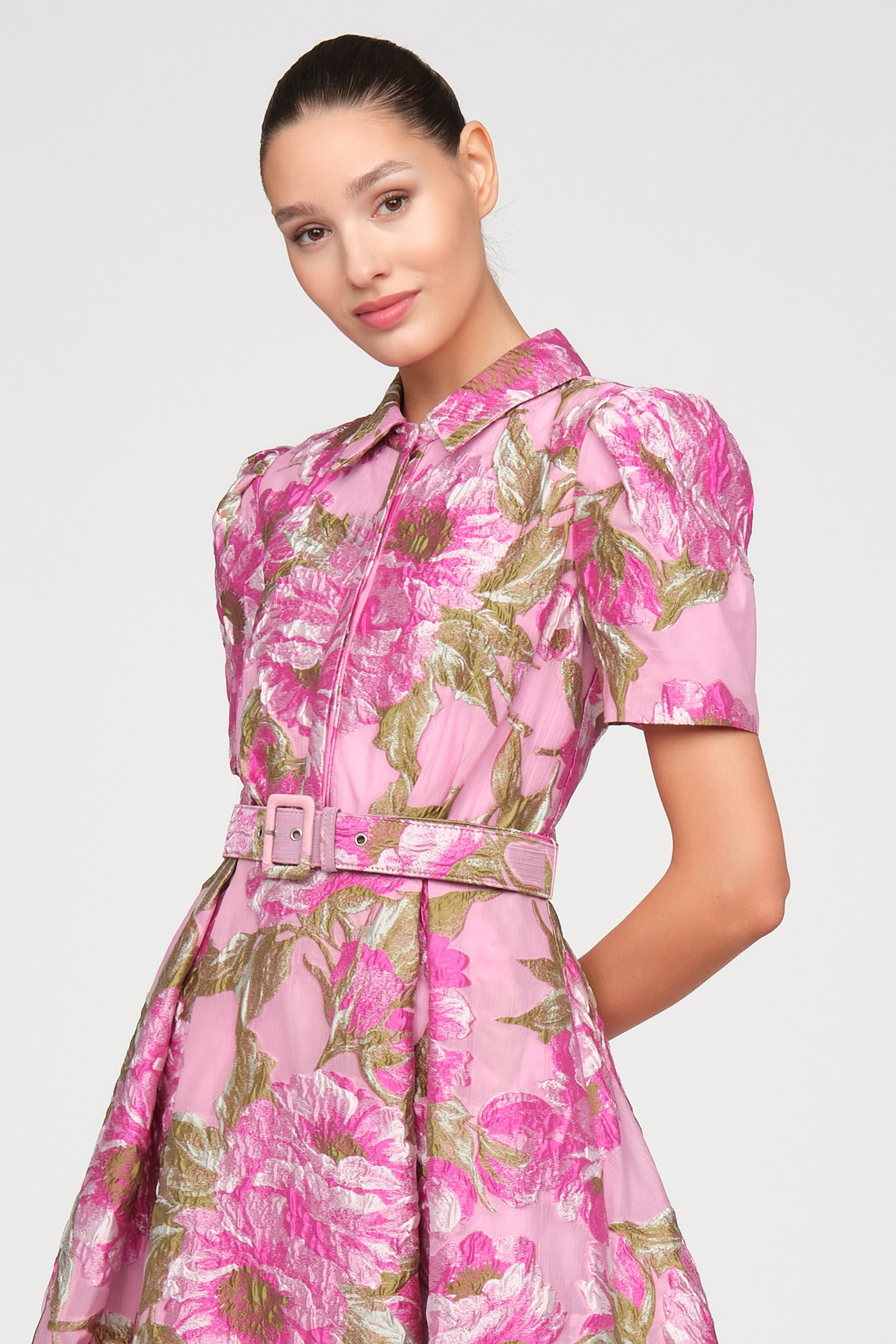 Abba Jacquard Dress – THEIA
