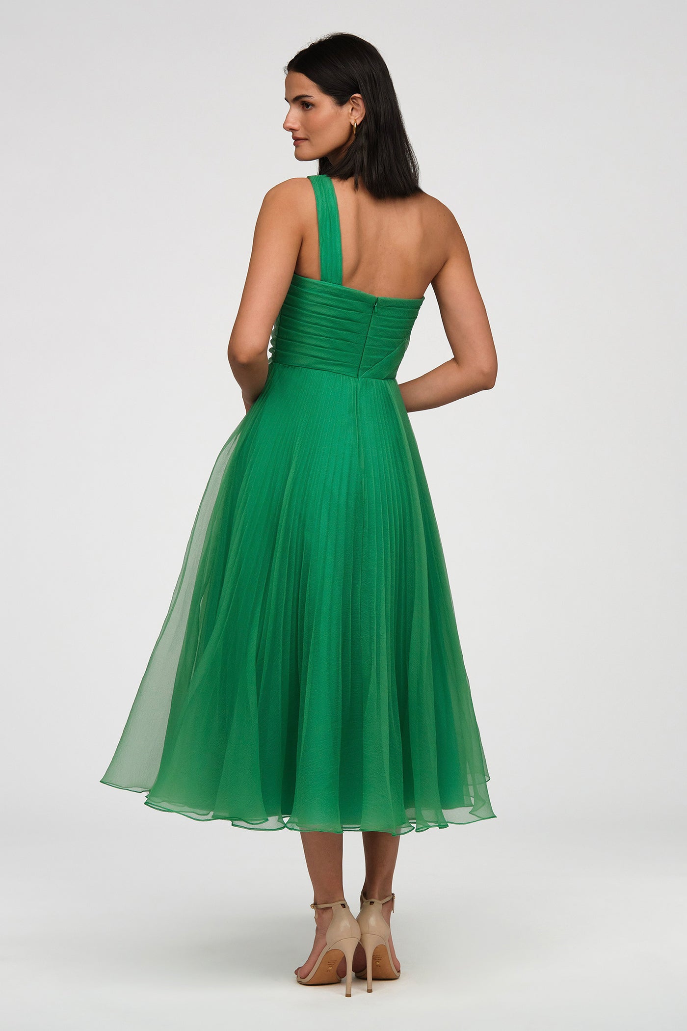 cece green dress Forest Green Bridesmaid Dress Chiffon Size Large