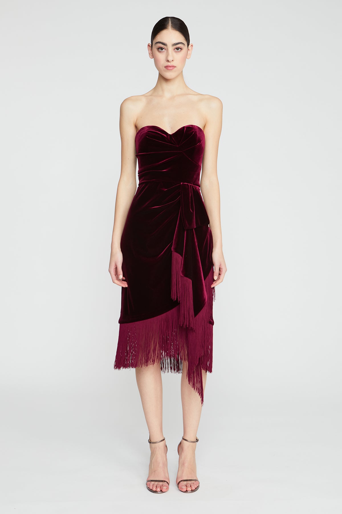 stretch velvet cocktail dress Stretch Velvet Dress