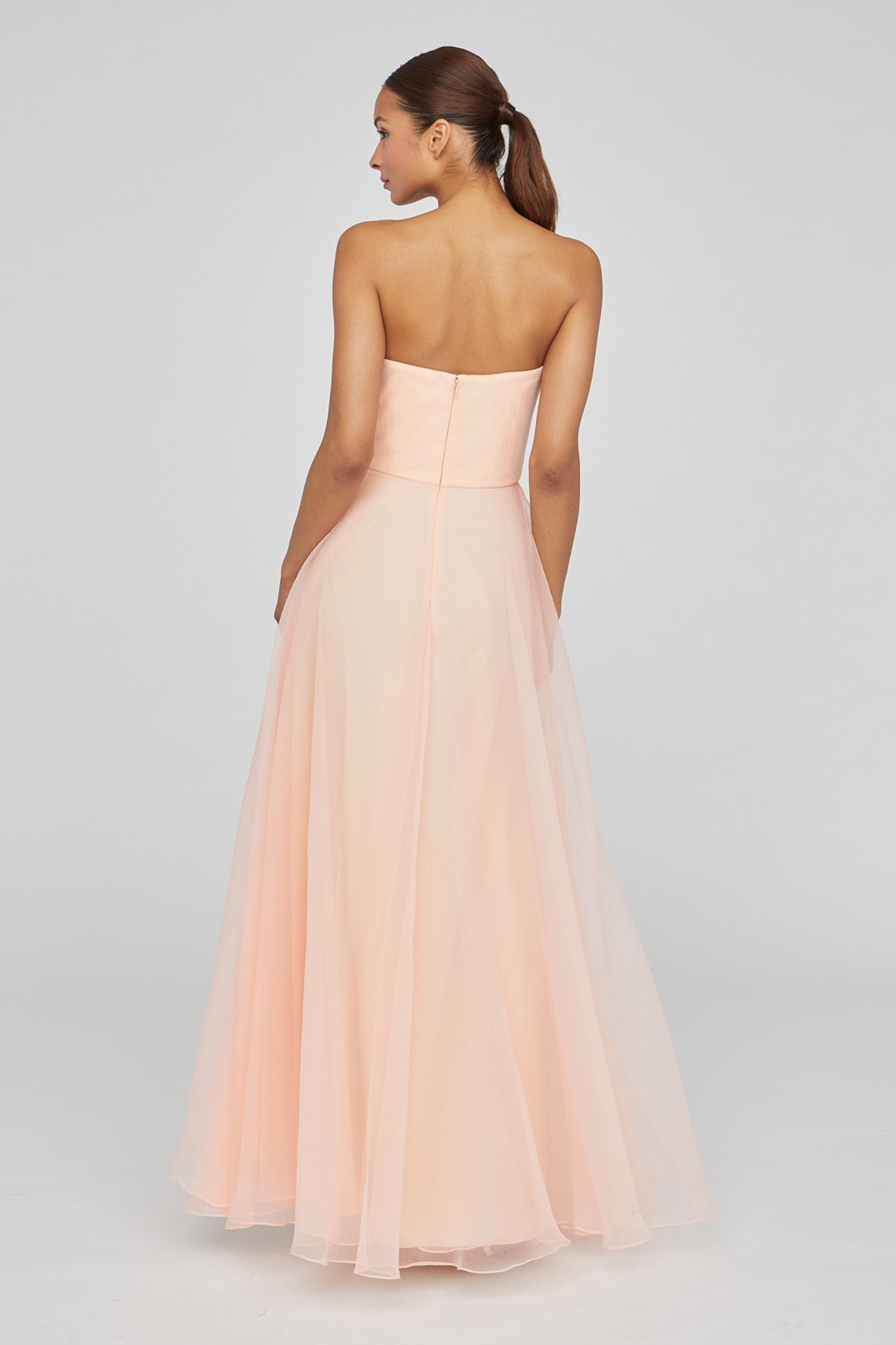 Teresa Strapless Draped Gown