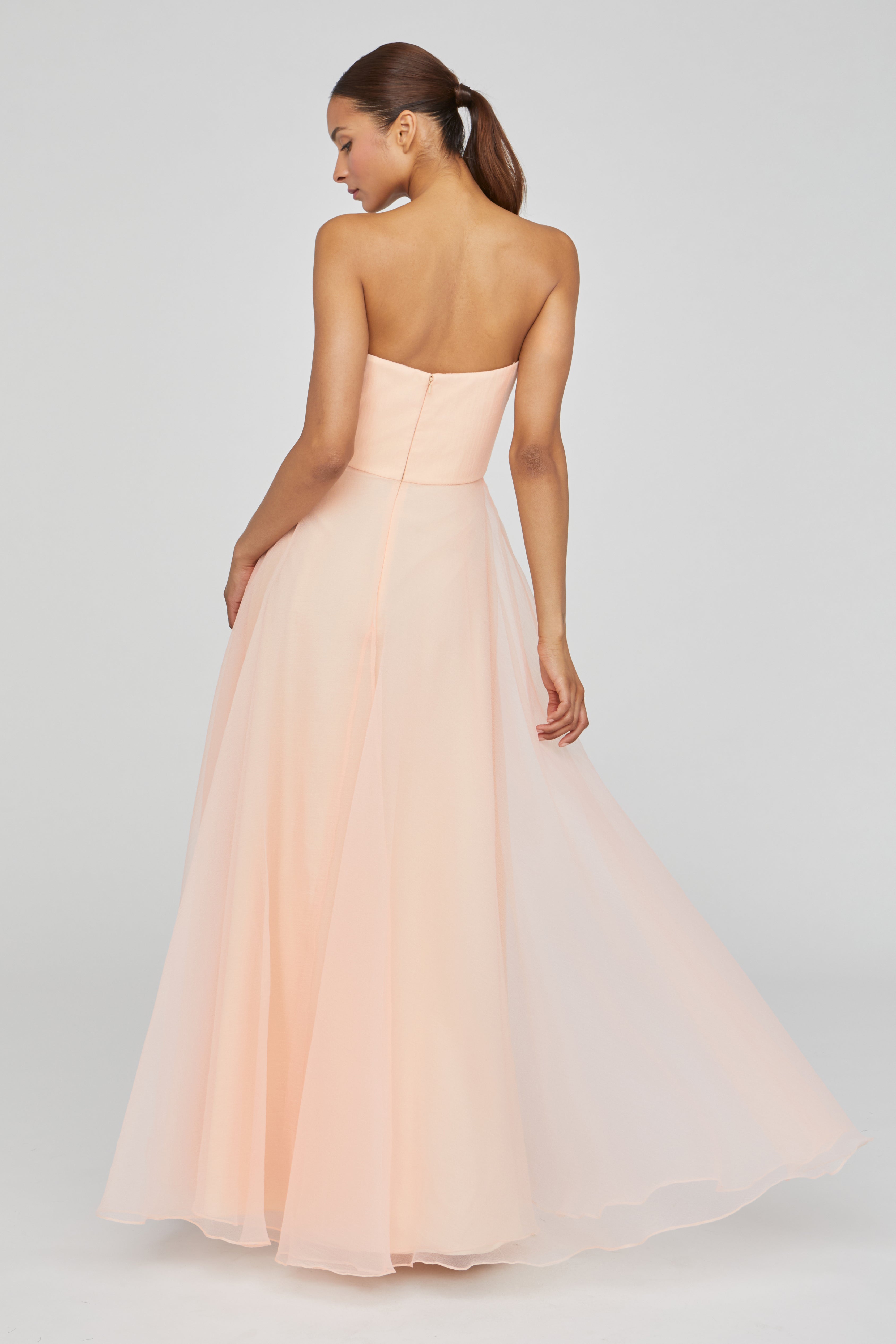 Teresa Strapless Draped Gown