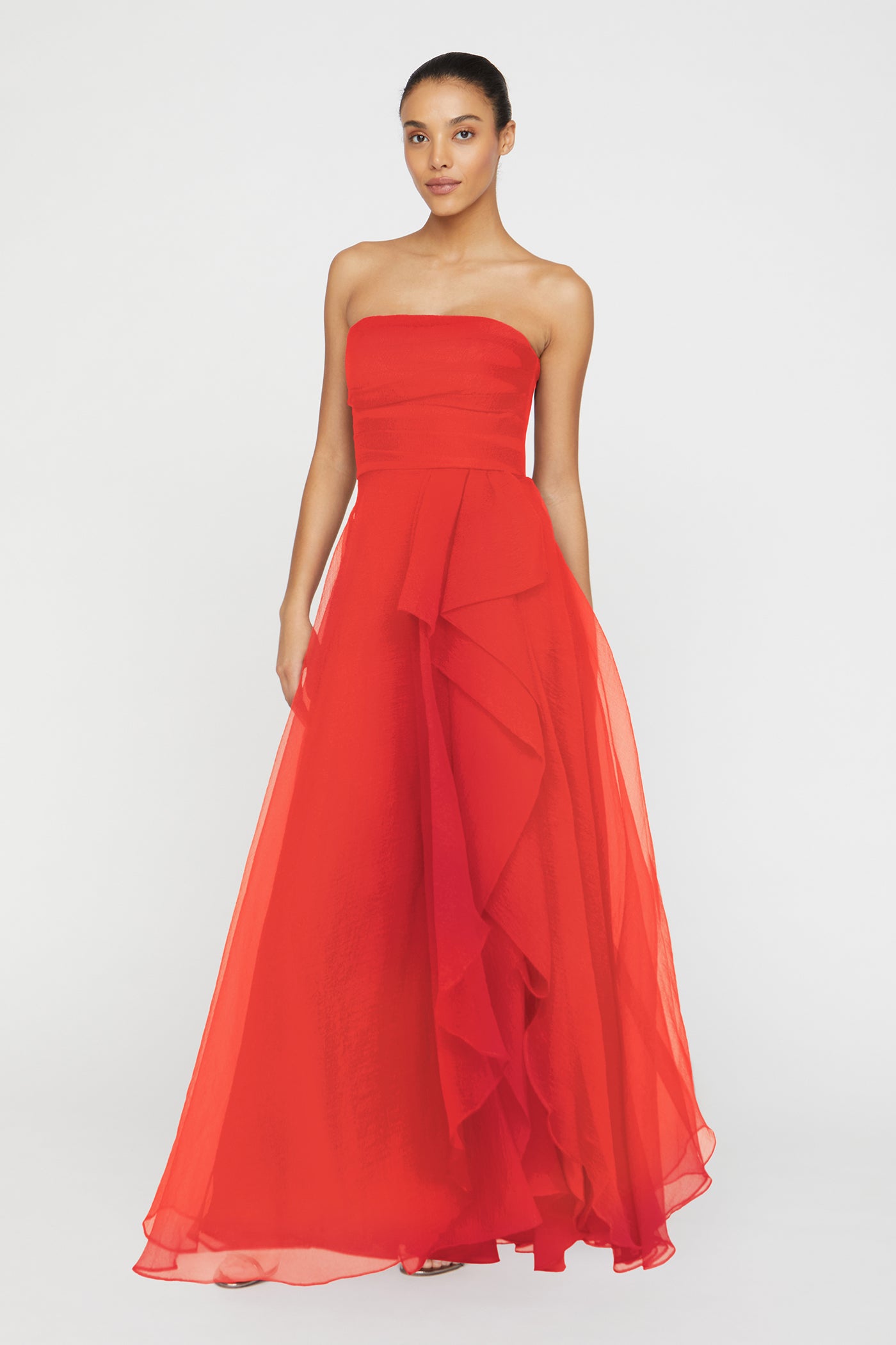 Teresa Strapless Draped Gown