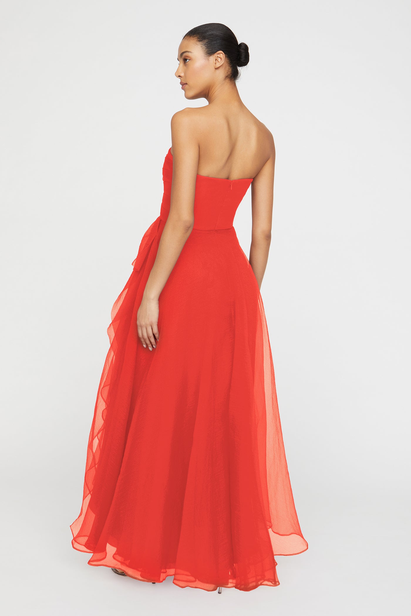 Teresa Strapless Draped Gown