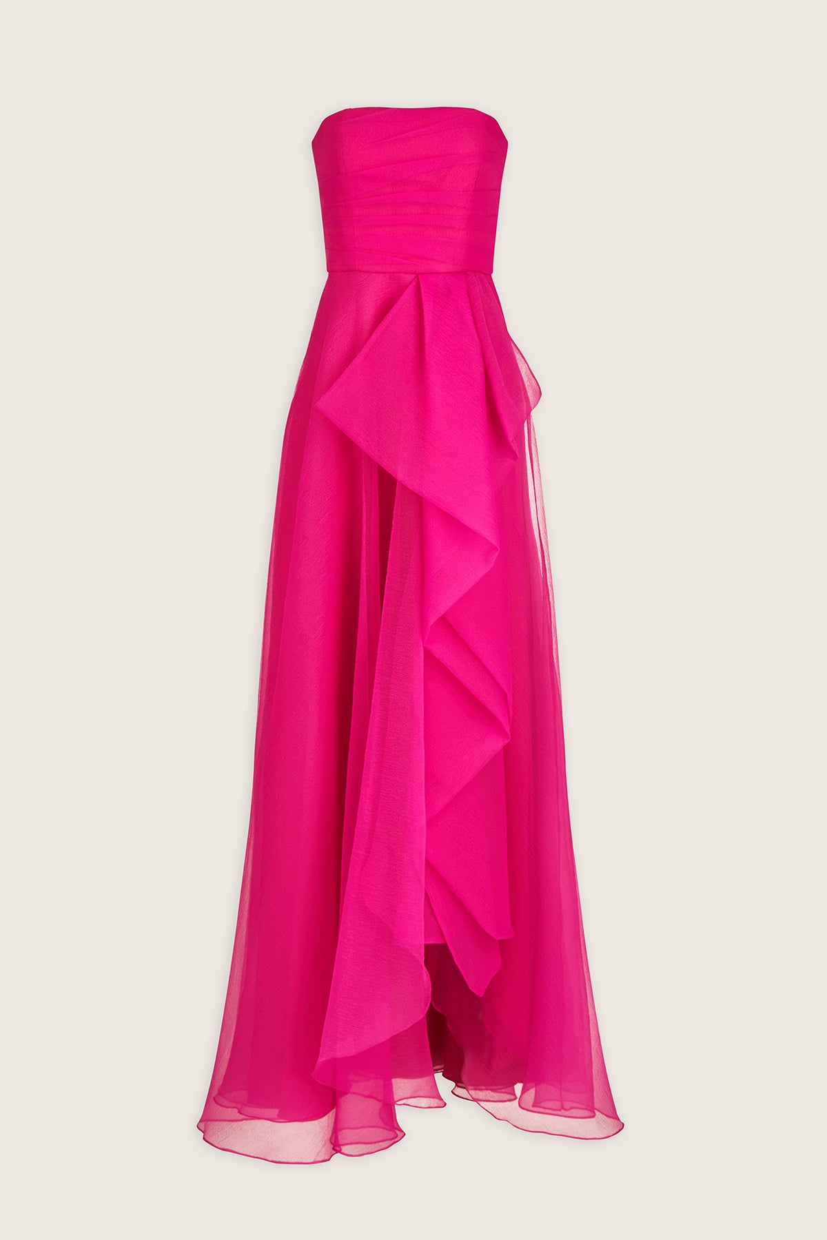 Teresa Strapless Draped Gown